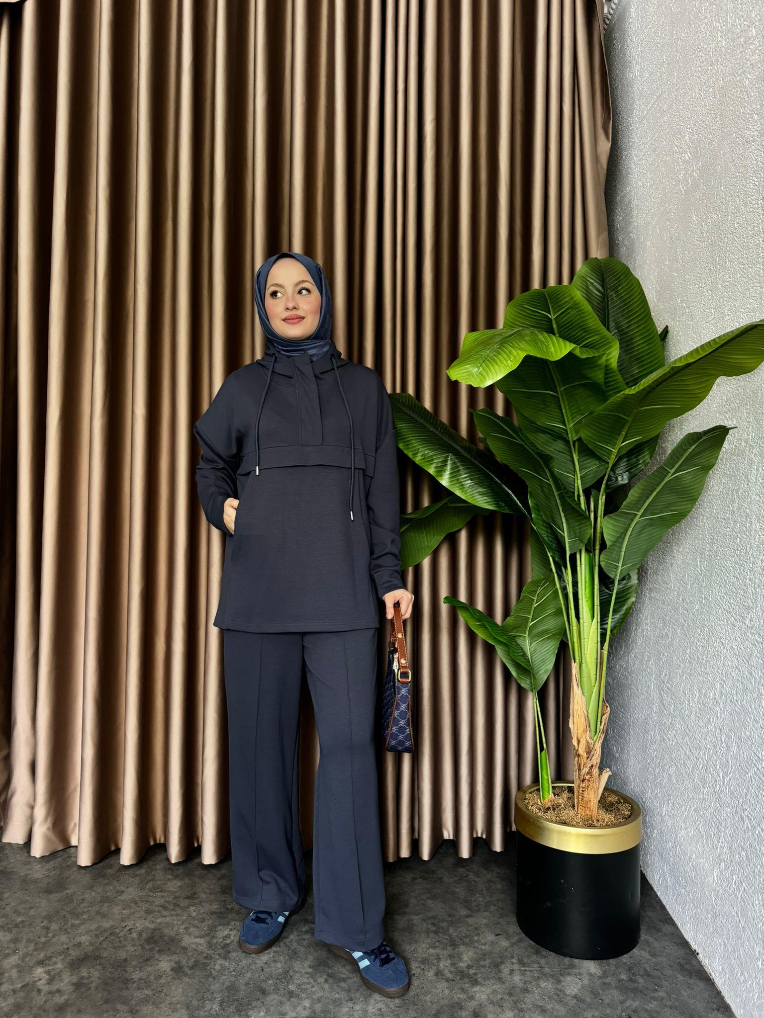 MEYSADESIGN PANTOLON TAKIM Comfort Oysh İkili Takım Antrasit