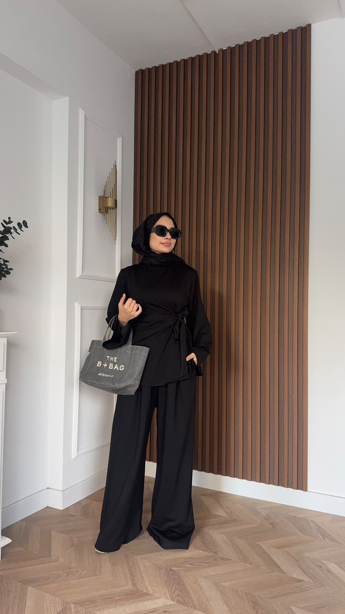 MEYSADESIGN PANTOLON TAKIM Hüsna Oysh İkili Takım Siyah