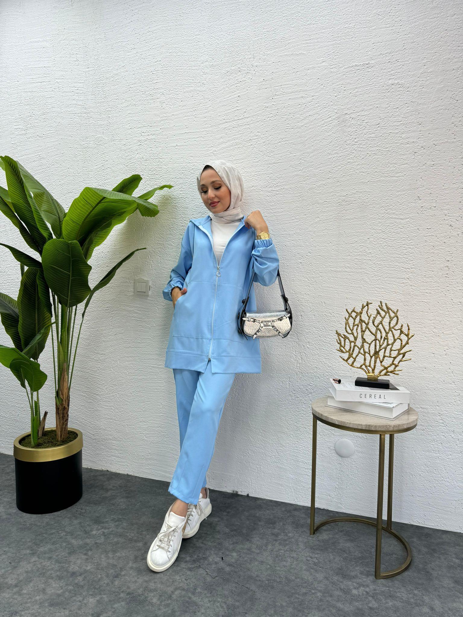 Meyra 2-Piece Set Ice Blue