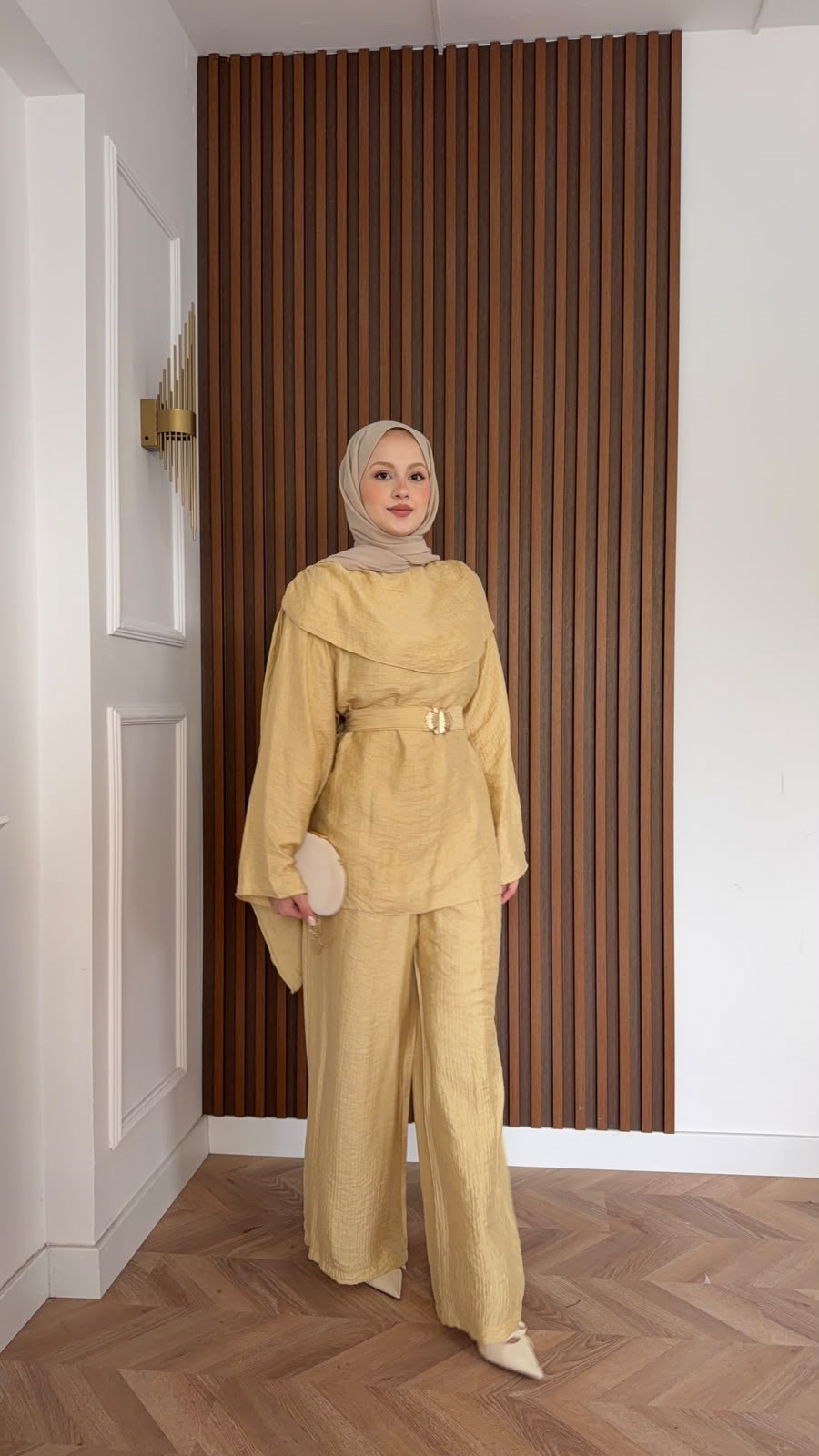 MEYSADESIGN PANTOLON TAKIM Şal Yakalı Tensel Pantolonlu Takım Yağ Yeşili