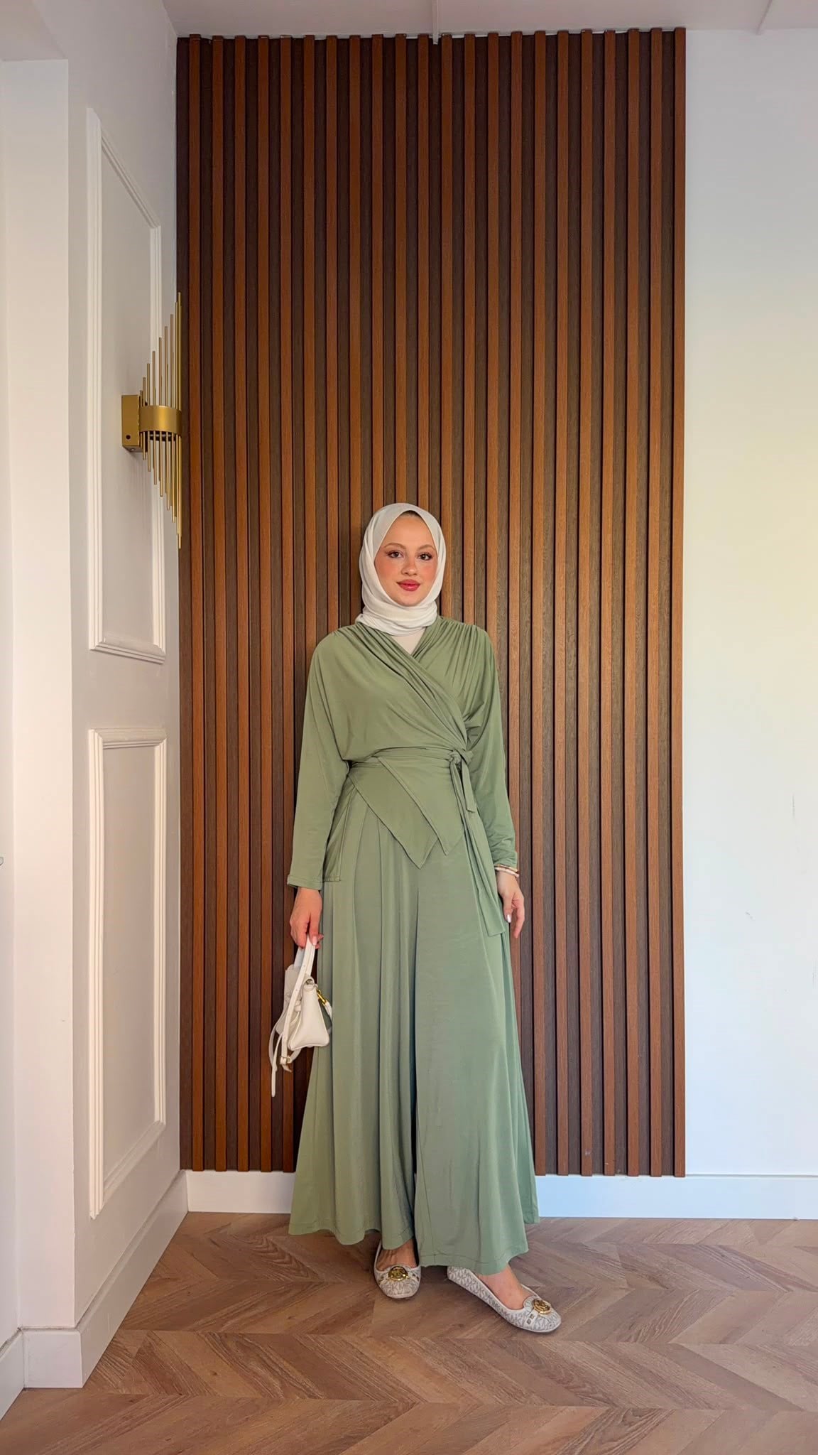 MEYSADESIGN PANTOLON TAKIM Şule Sandy İkili Takım Mint Yeşili
