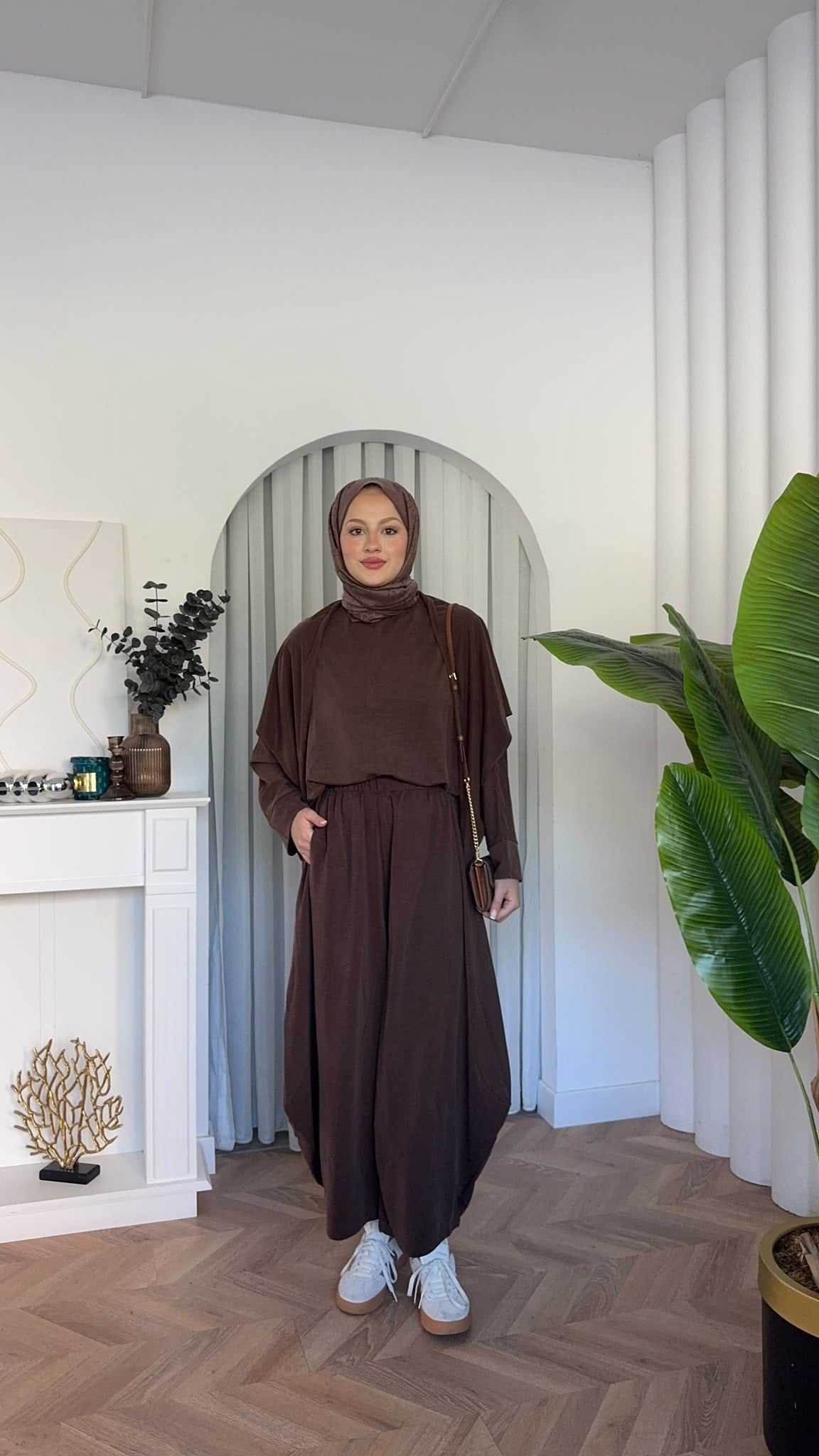 MEYSADESIGN PANTOLON TAKIM Sure Atkılı Oysh İkili Takım Acı Kahve