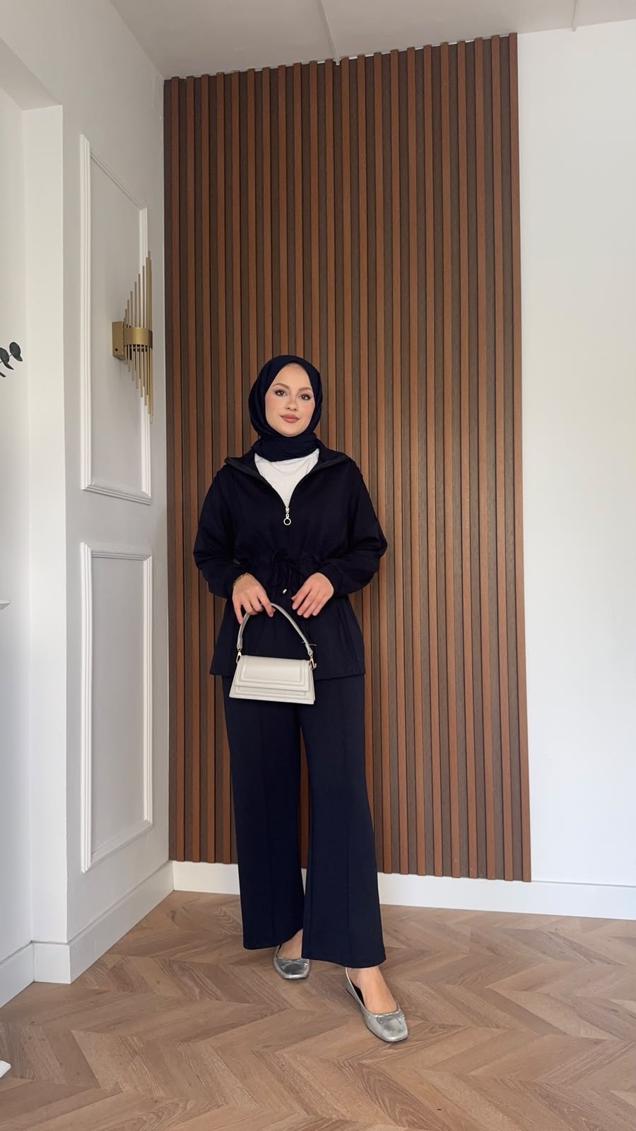 MEYSADESIGN PANTOLON TAKIM Yade İkili Eşofman Takım Lacivert