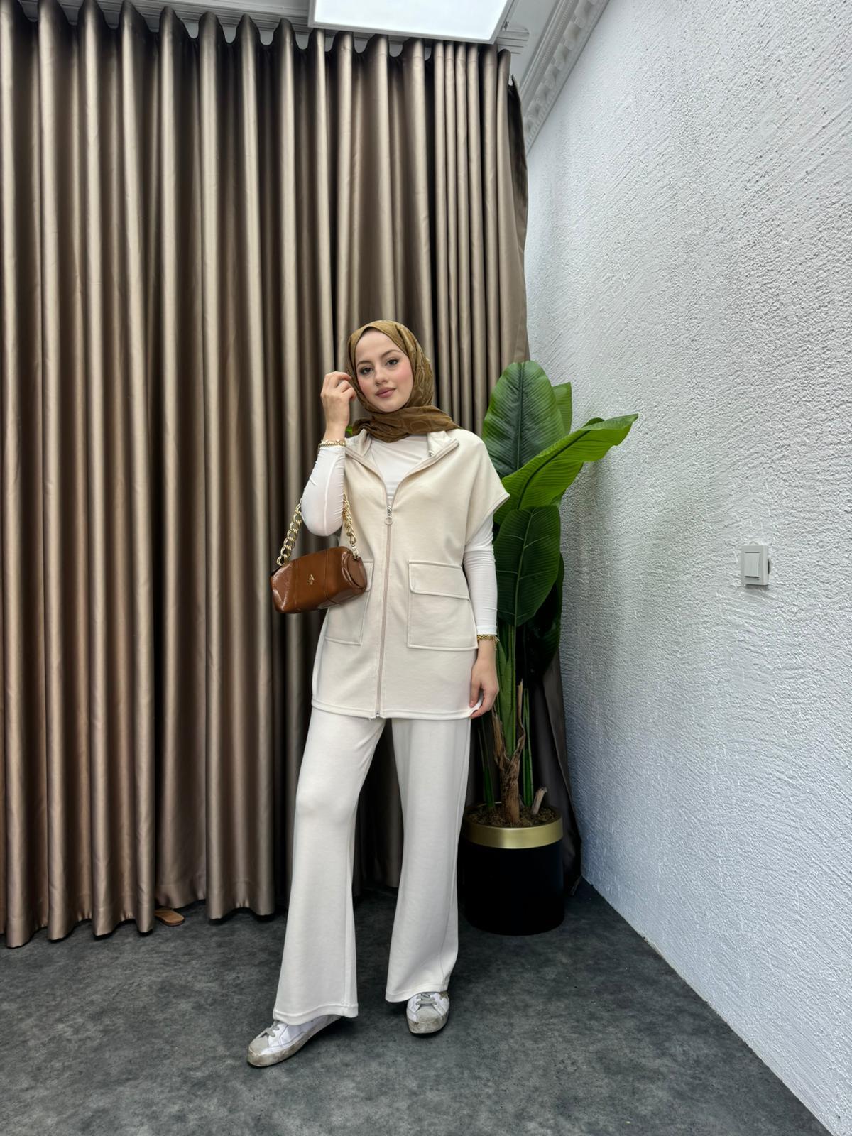Waistcoat Oysh Set Beige