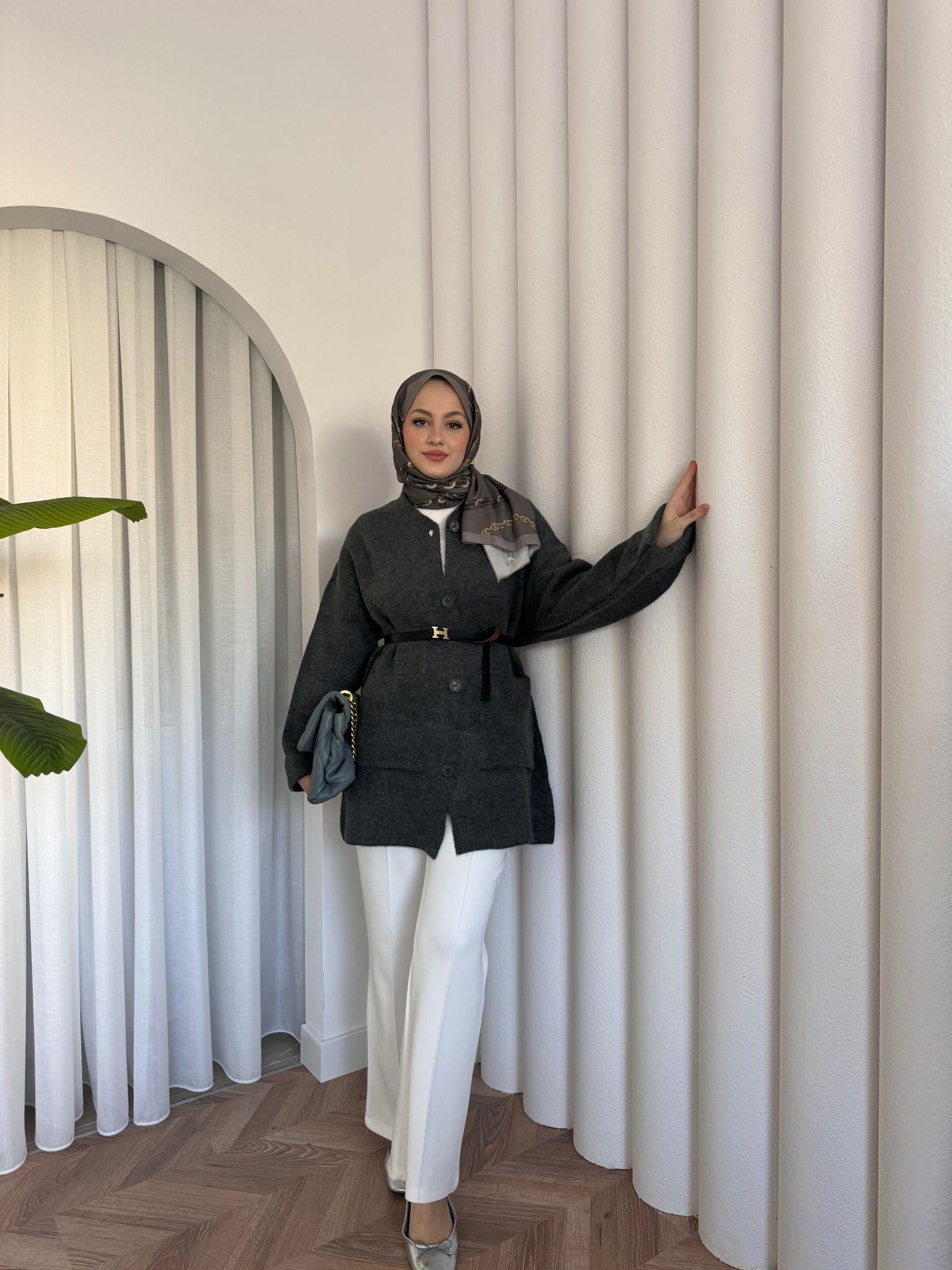 Masimo Knit Cardigan Grey