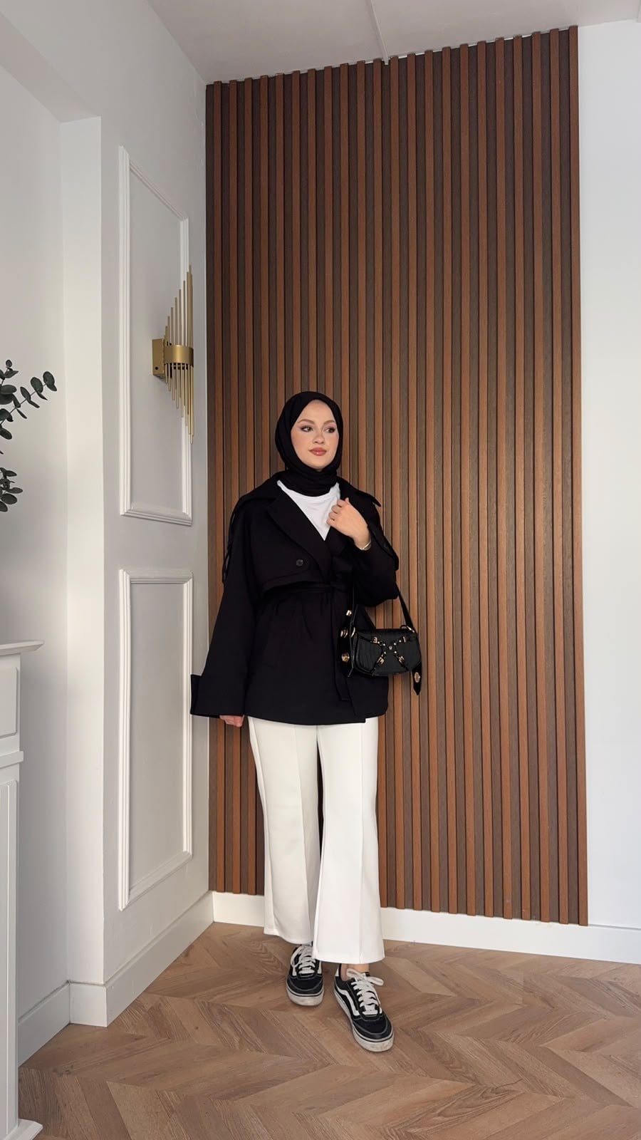 MEYSADESIGN TRENCKOT Kısa Gadget Oversize Trençkot Siyah