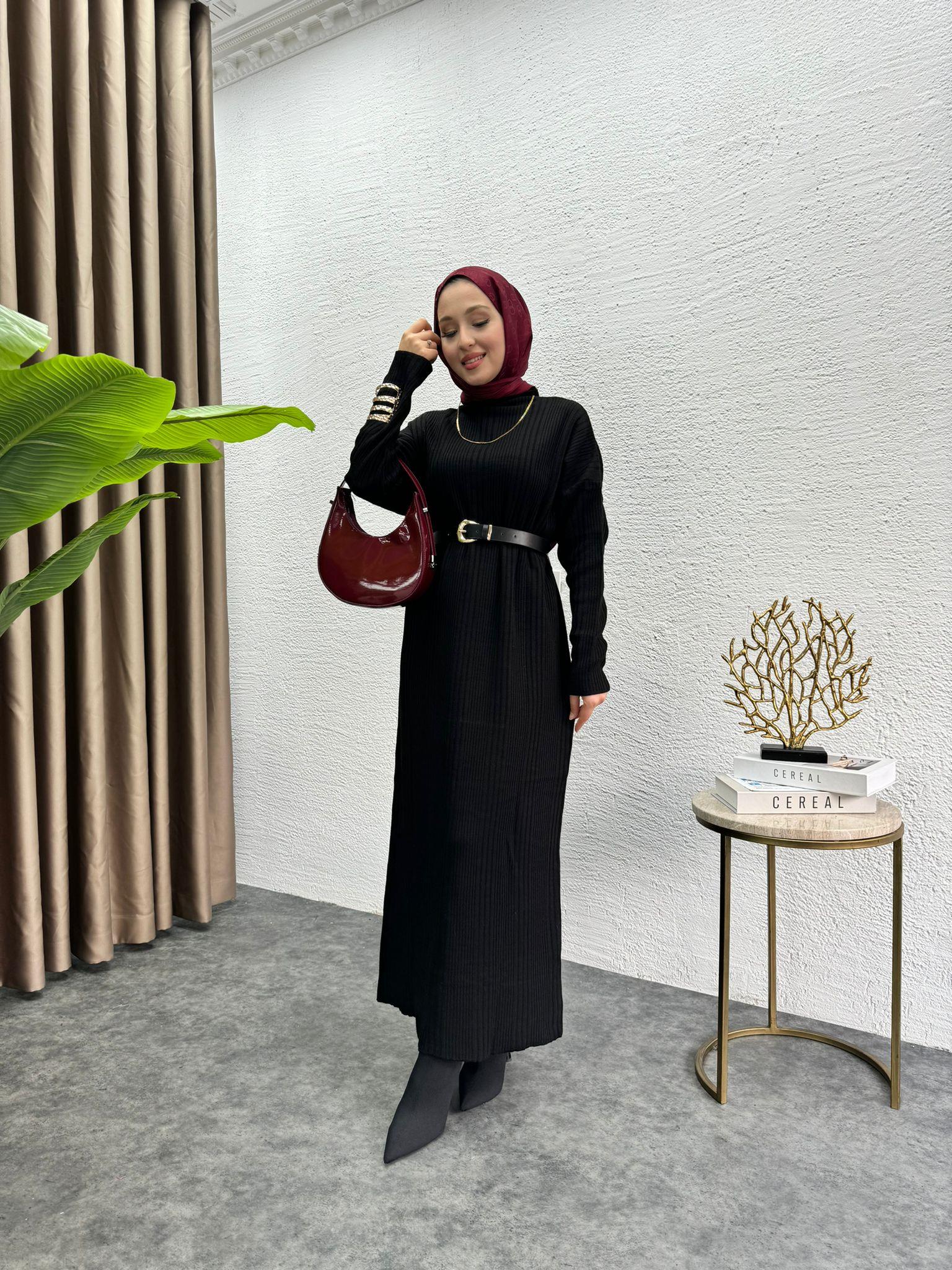 Fitilli Knit Dress Black