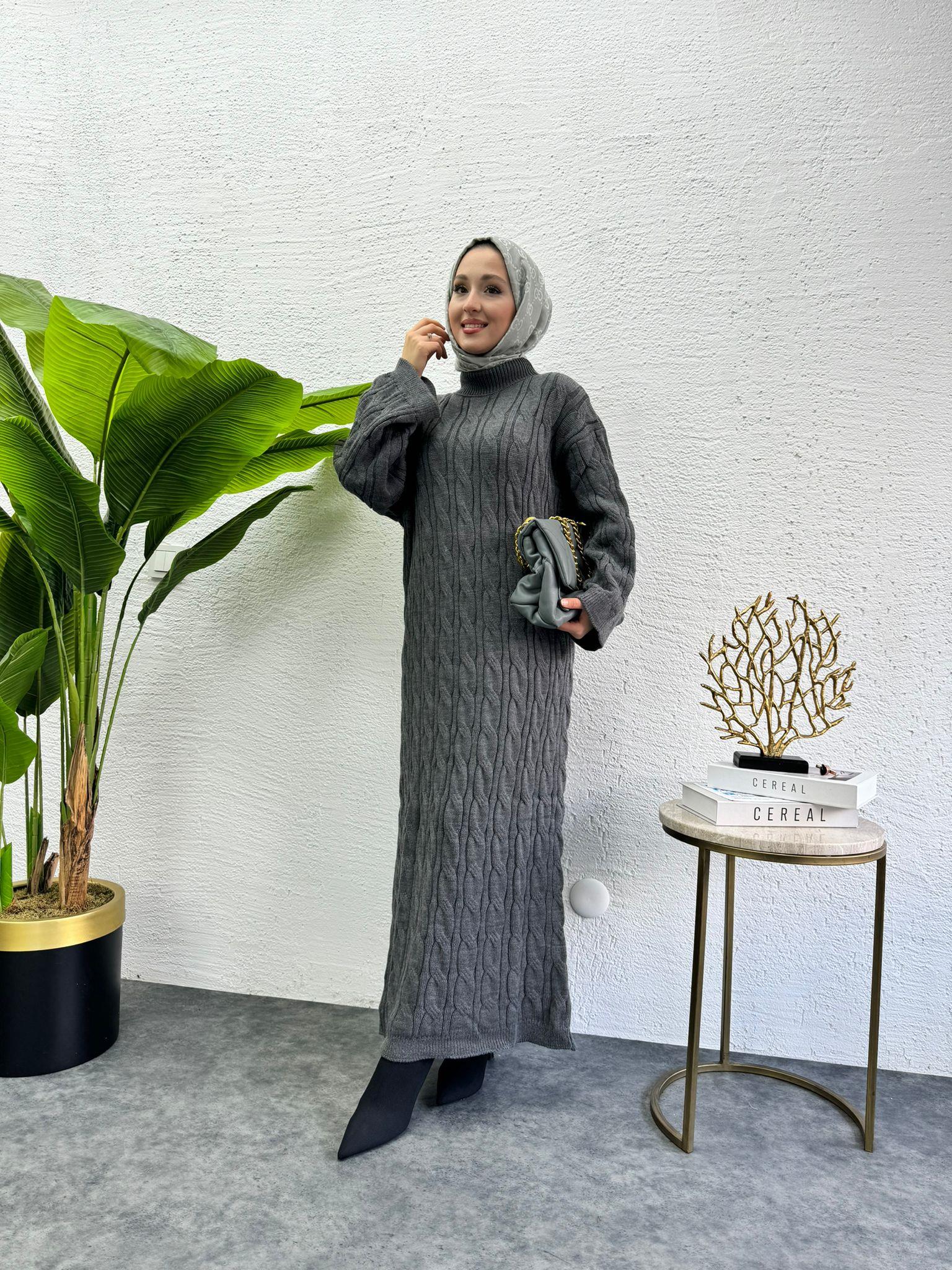 Pinterest Knit Dress Anthracite