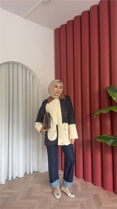MEYSA CEKET Sina Denim Detaylı Ceket