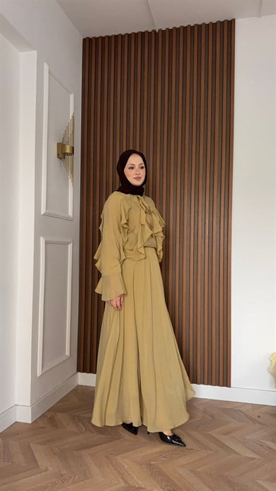 MEYSA ETEK TAKIM Volanlı Tensel Etekli Takım Yağ Yeşili