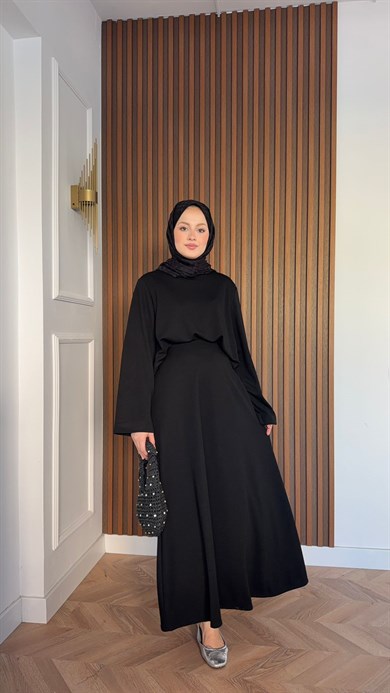 MEYSADESIGN SKIRT SETS Bonita Etekli Takım Siyah