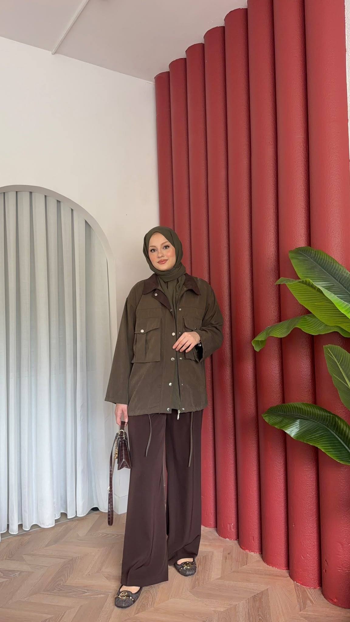 MEYSA CEKET İla Gabardin Ceket Haki