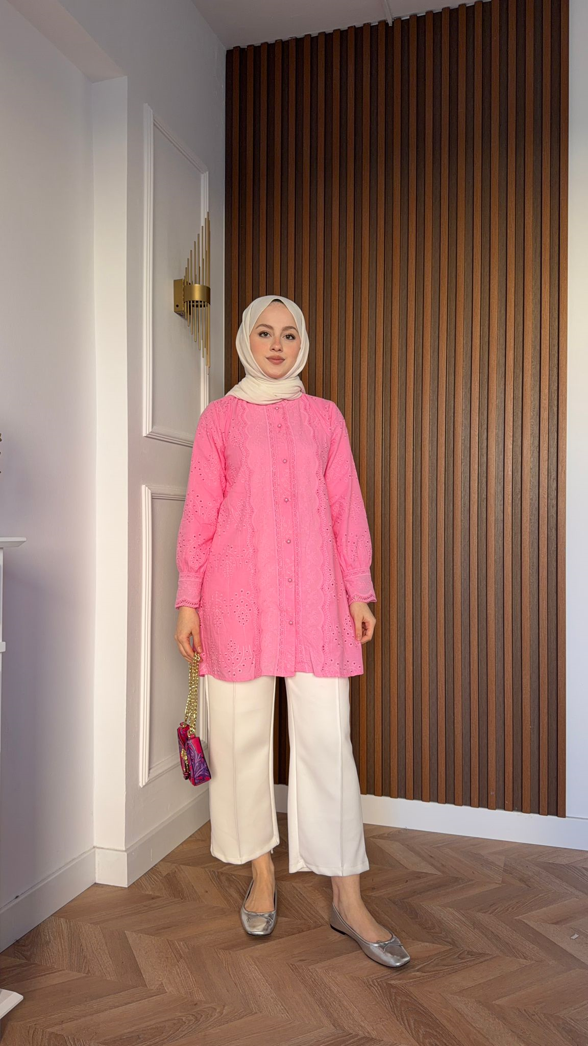 MEYSA SHIRTS Ajda Fisto Gömlek Pembe