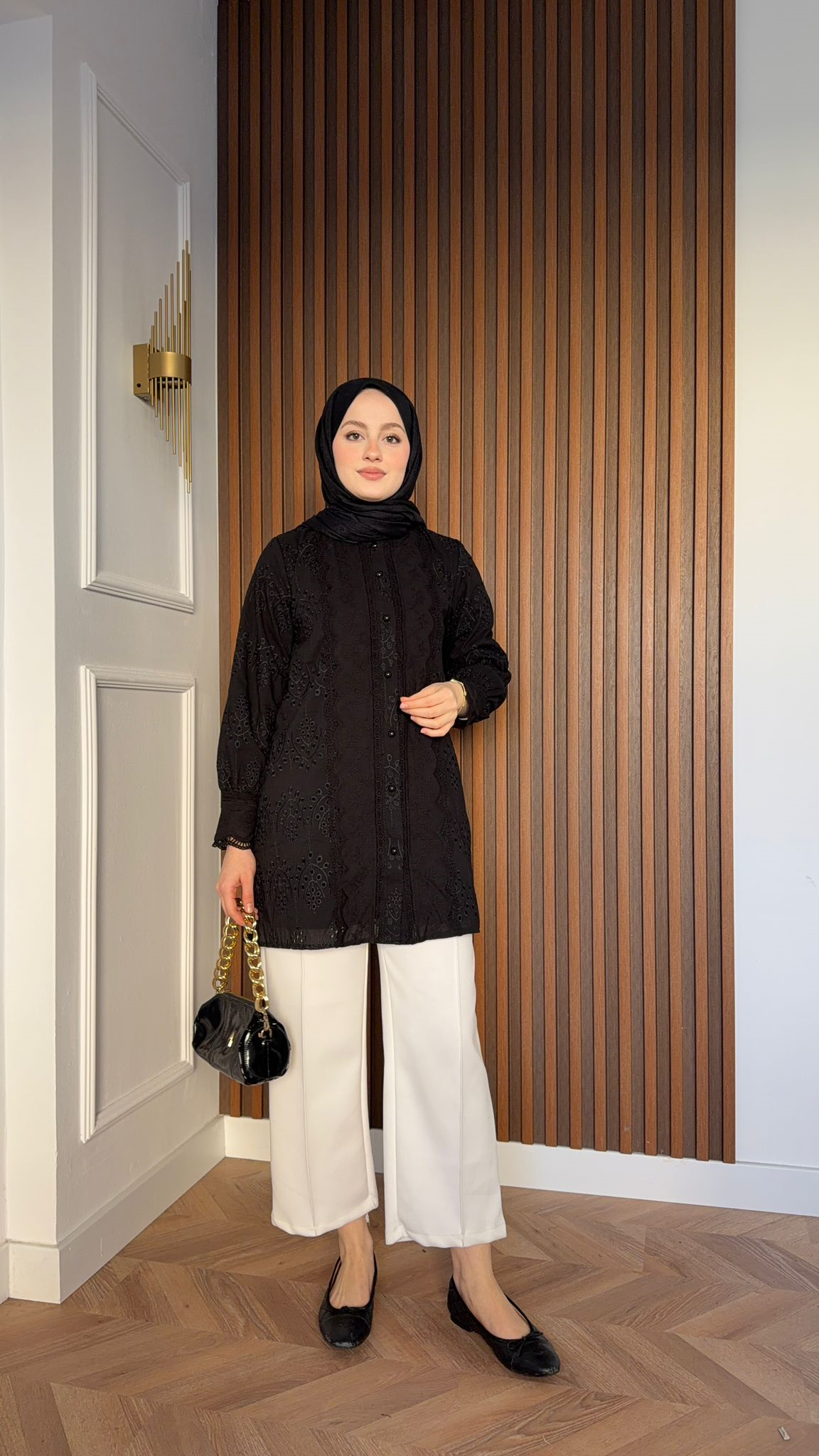 MEYSA SHIRTS Ajda Fisto Gömlek Siyah