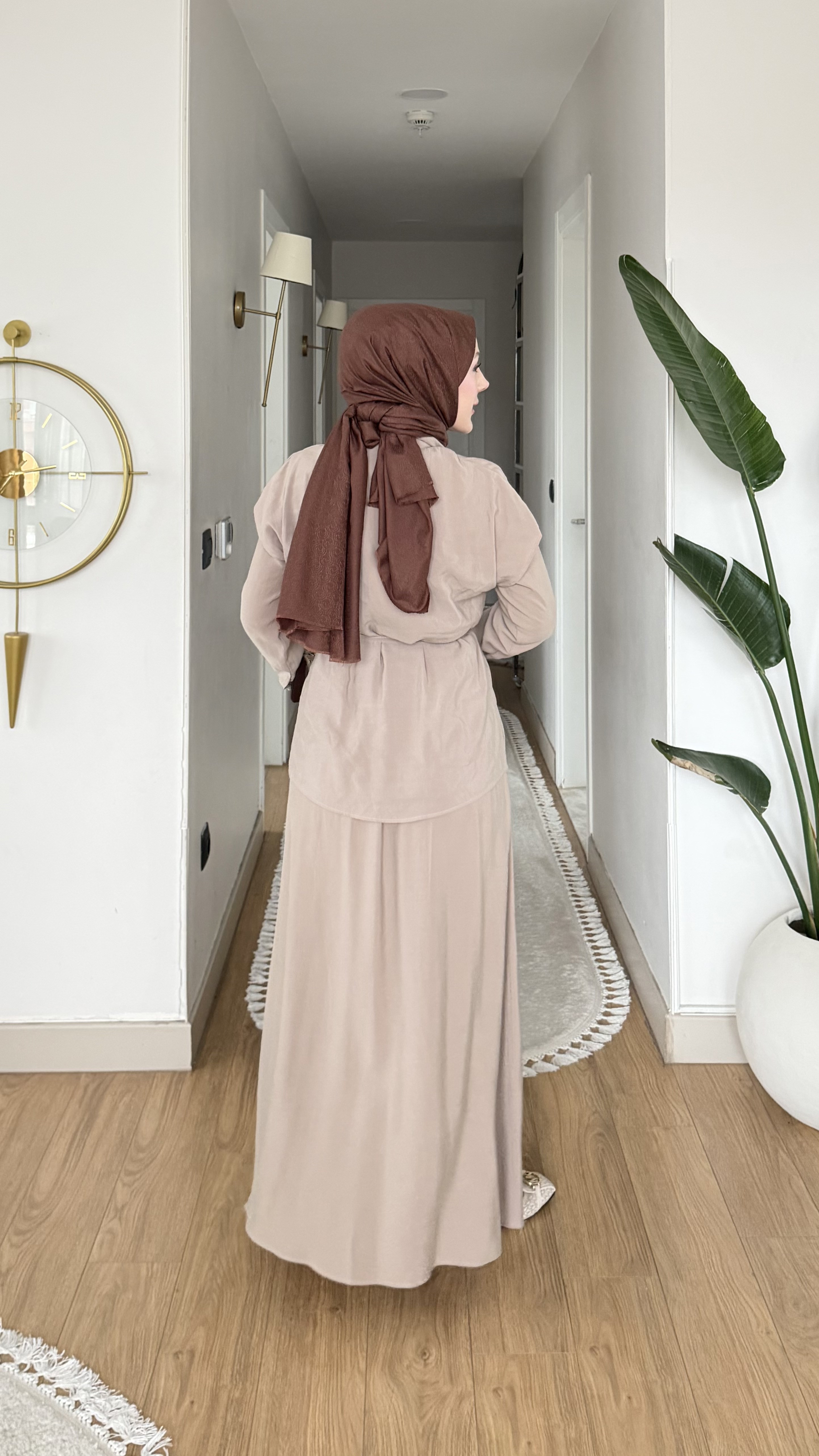 MEYSA PANTOLON TAKIM Eliz Tensel Pantolonlu Takım Vizon