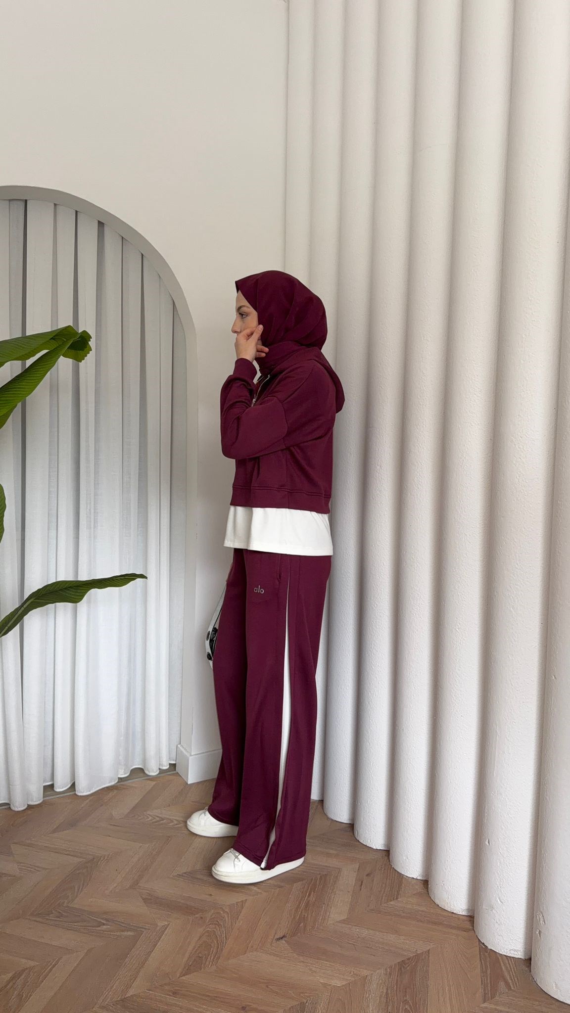 MEYSA TROUSER SETS Muadil Parçalı Oysh İkili Takım Bordo
