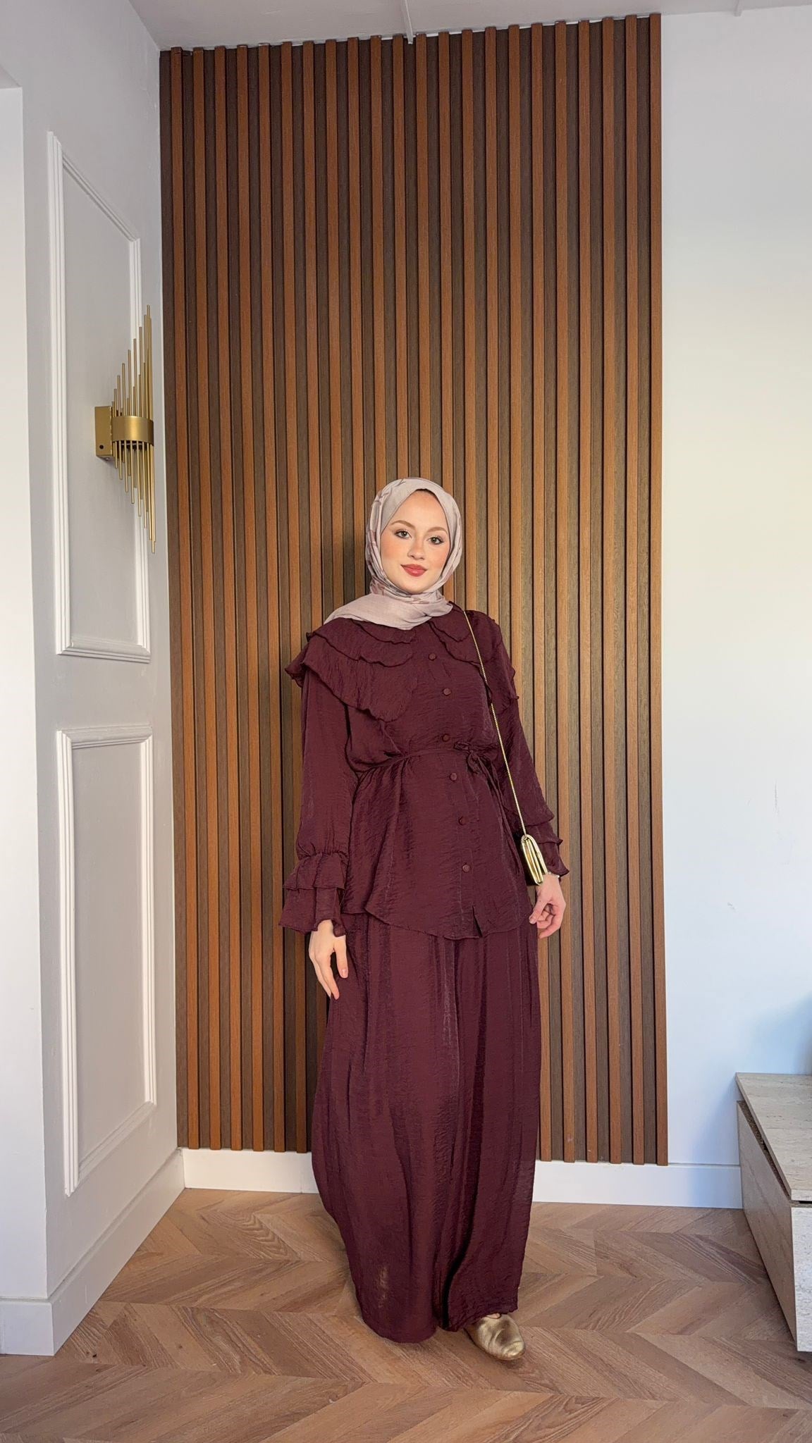 MEYSA PANTOLON TAKIM Vual İkili Takım Bordo