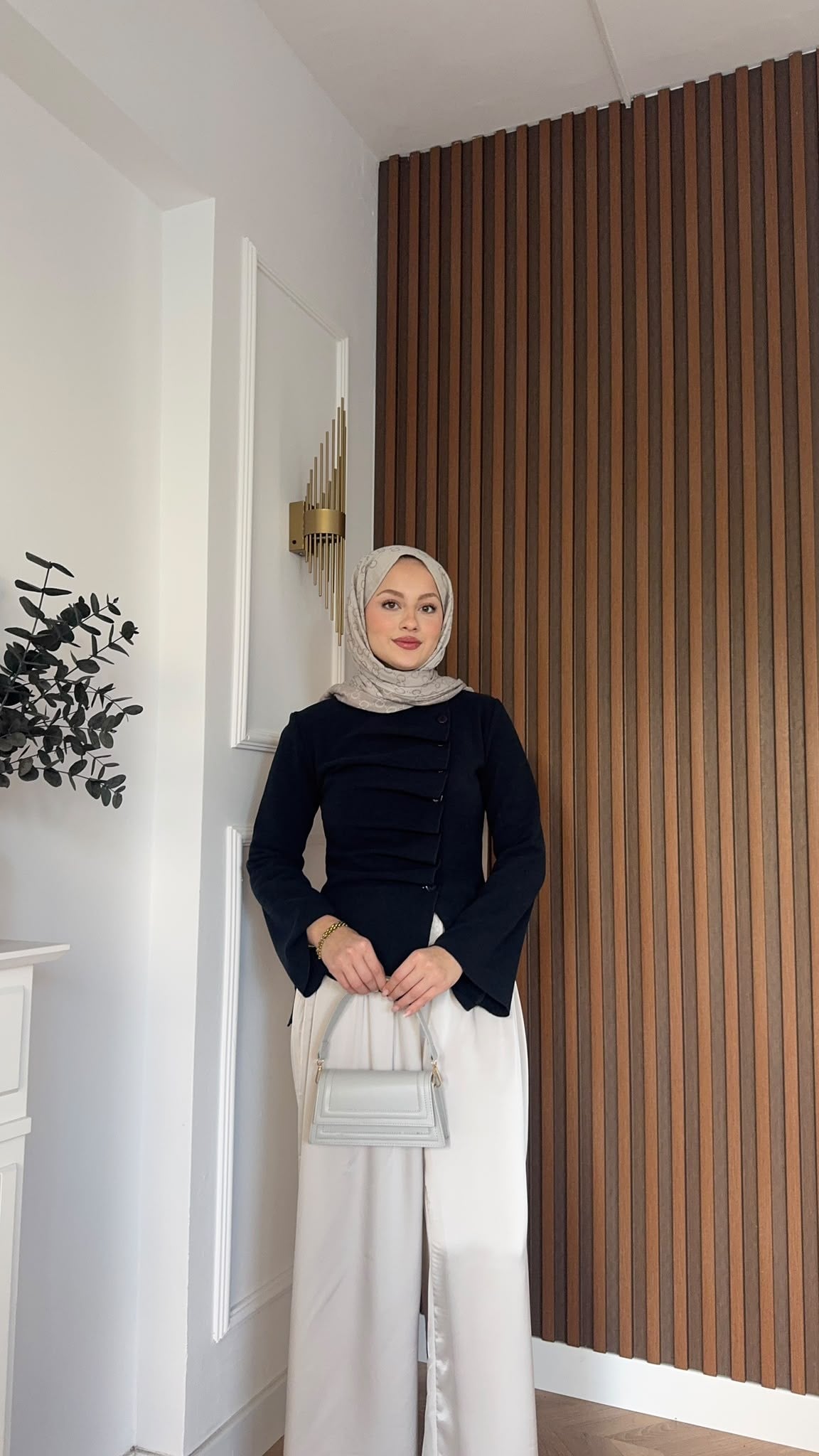 MEYSADESIGN BLUZ Çapraz Düğmeli Örme Bluz Lacivert