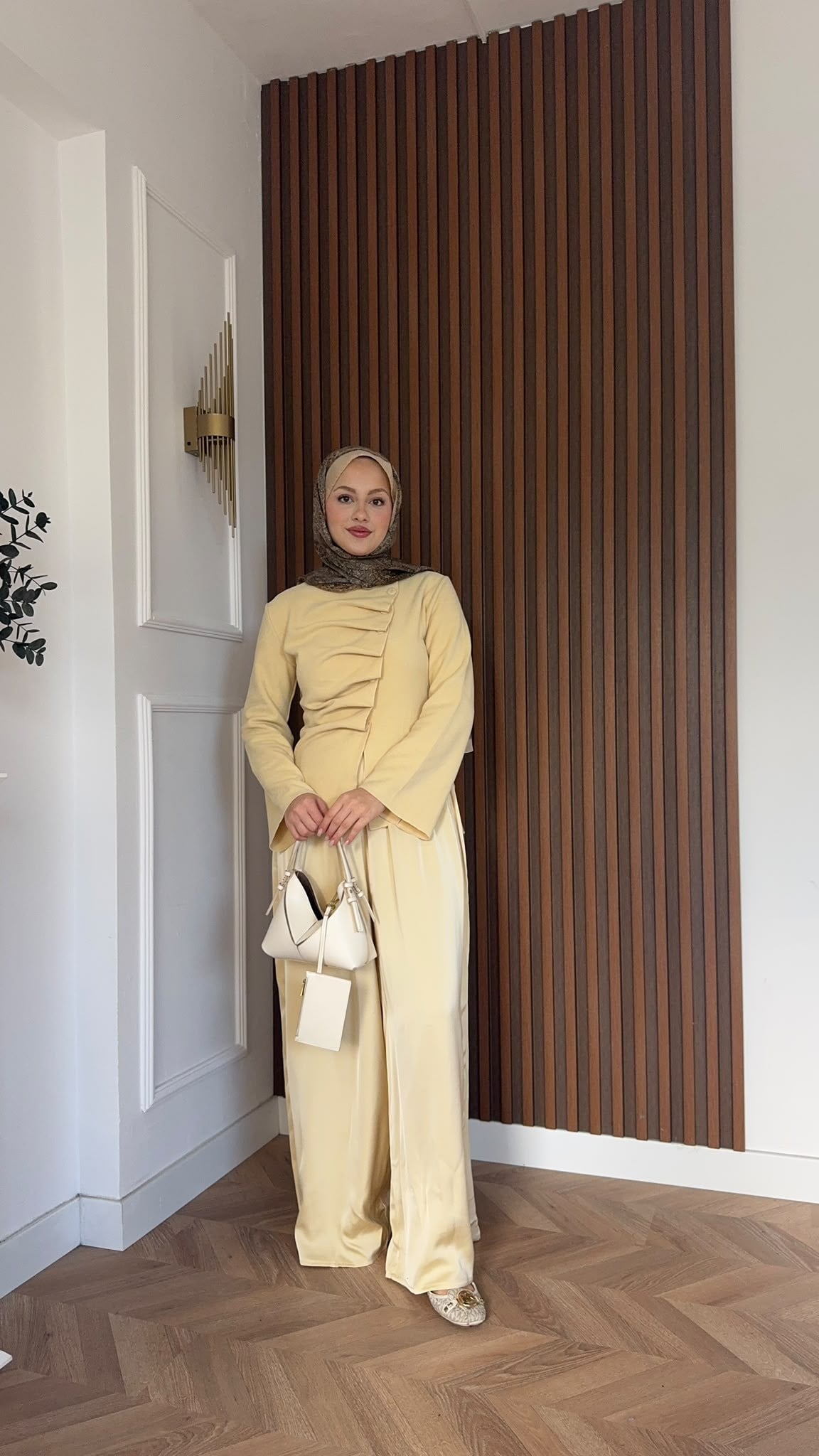 MEYSADESIGN BLUZ Çapraz Düğmeli Örme Bluz Butteryellow