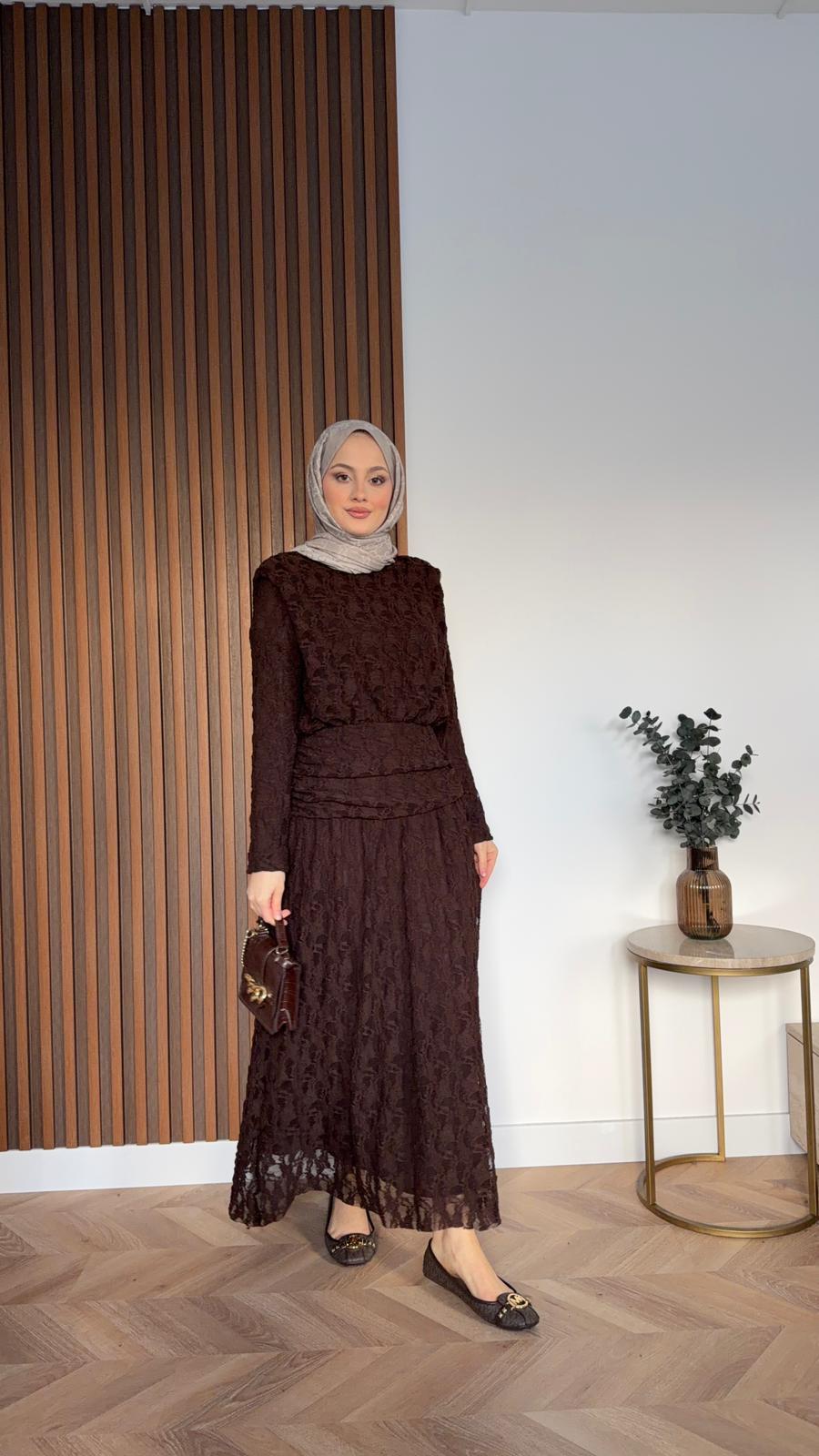 Beyance Dress Brown