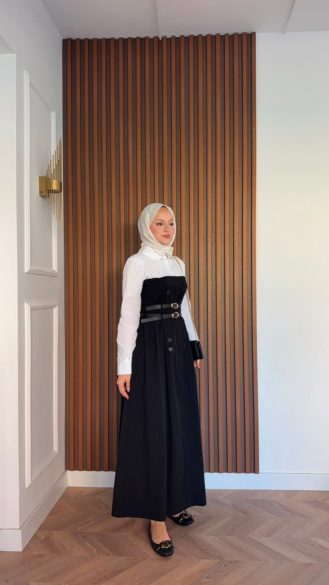 MEYSADESIGN ELBİSELER Dima Çift Kemerli Elbise Siyah