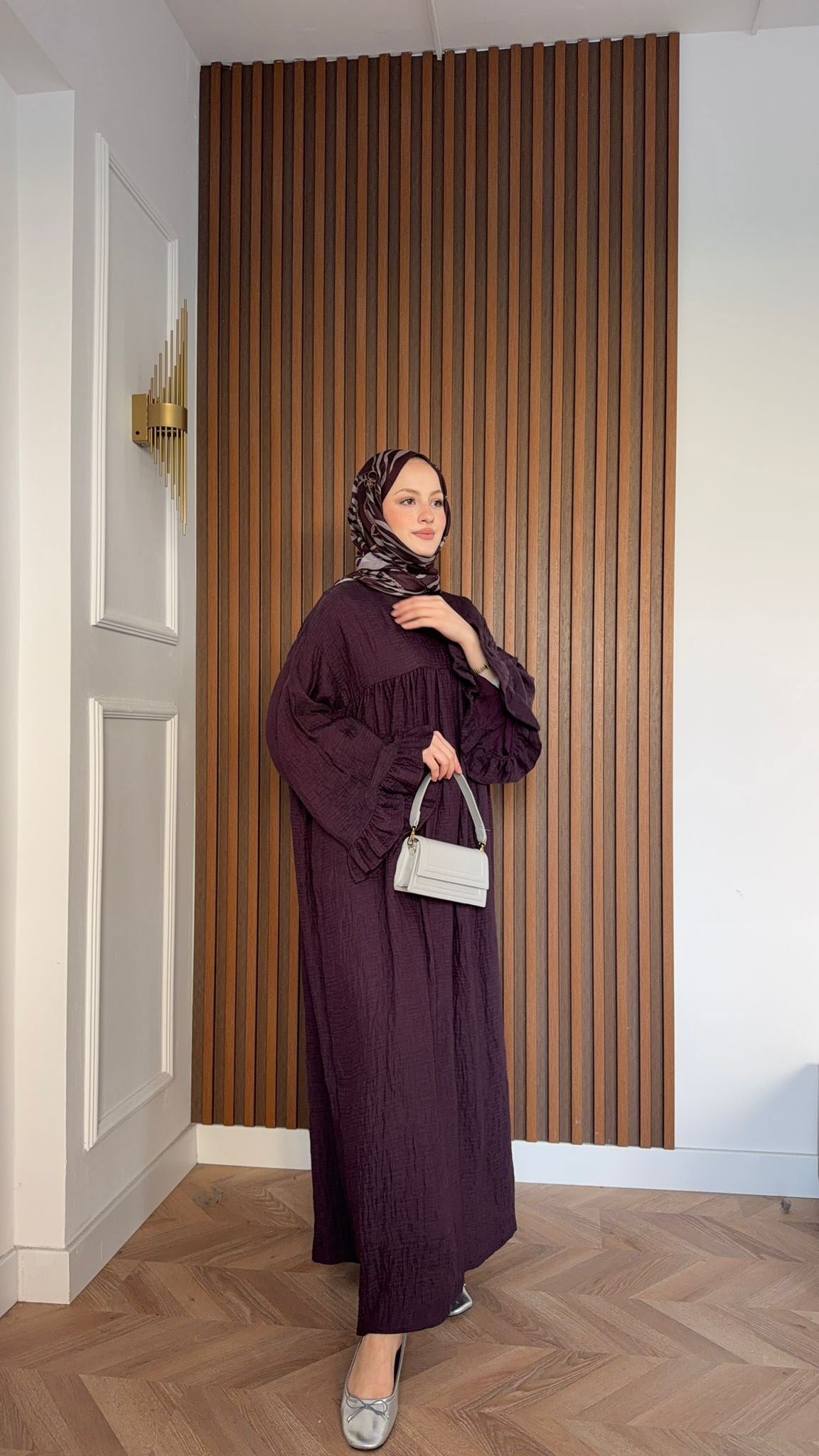 MEYSADESIGN ELBİSELER Milano Vual Elbise Burgonya