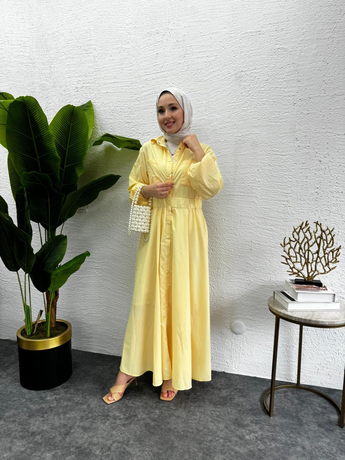 Snap Dress Yellow
