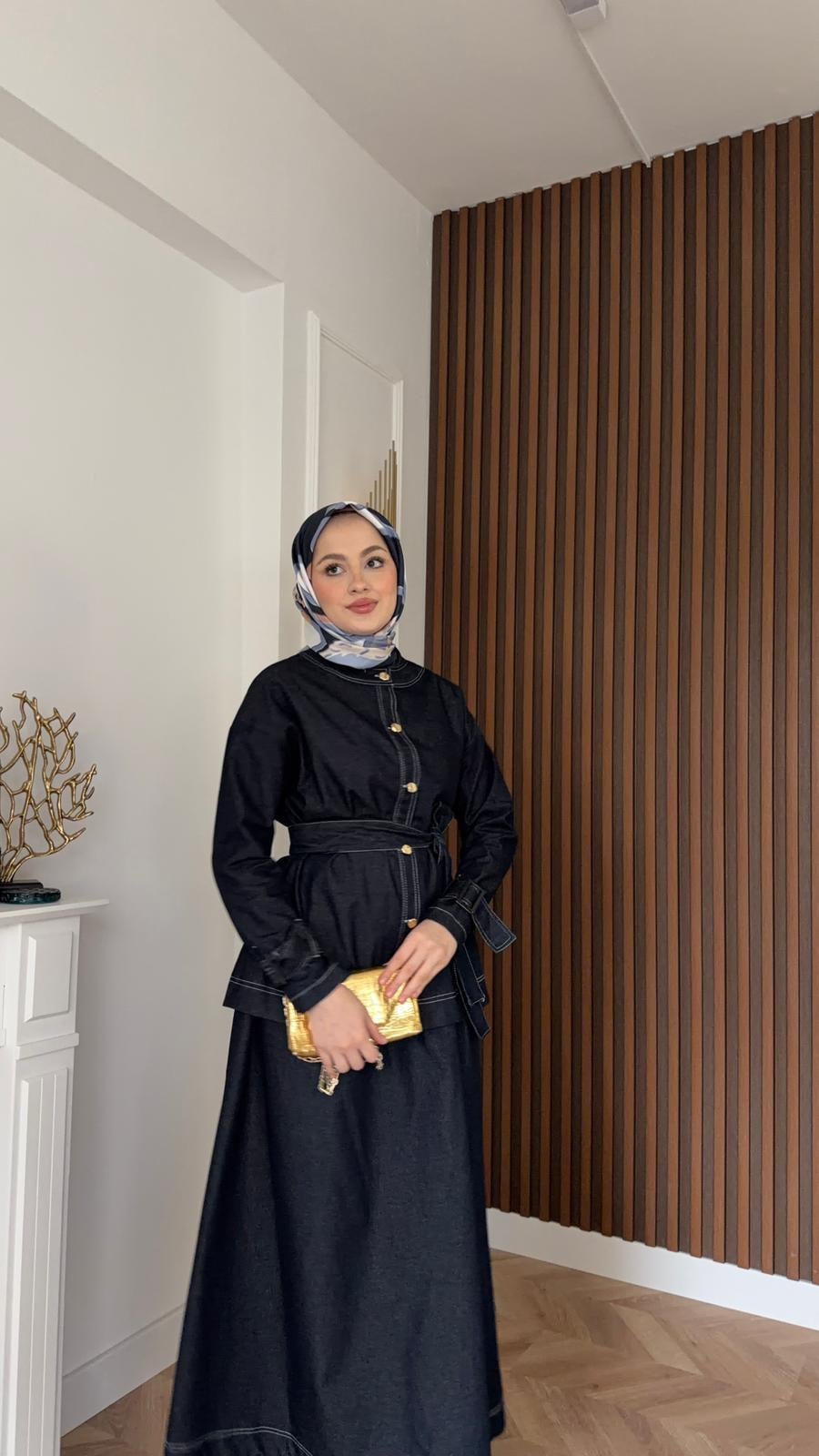Alinda Skirt Set Navy