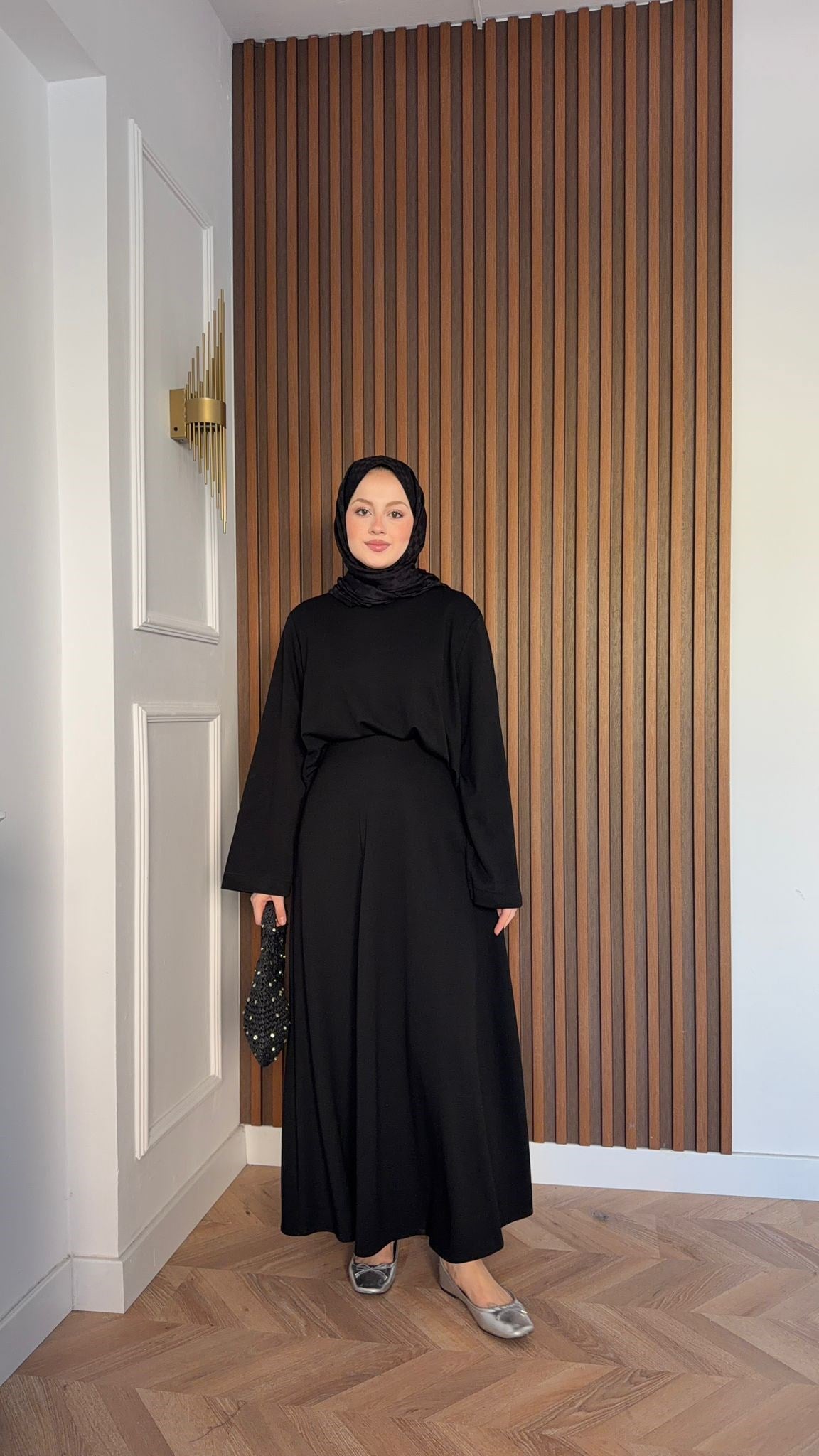 MEYSADESIGN ETEK TAKIM Bonita Etekli Takım Siyah