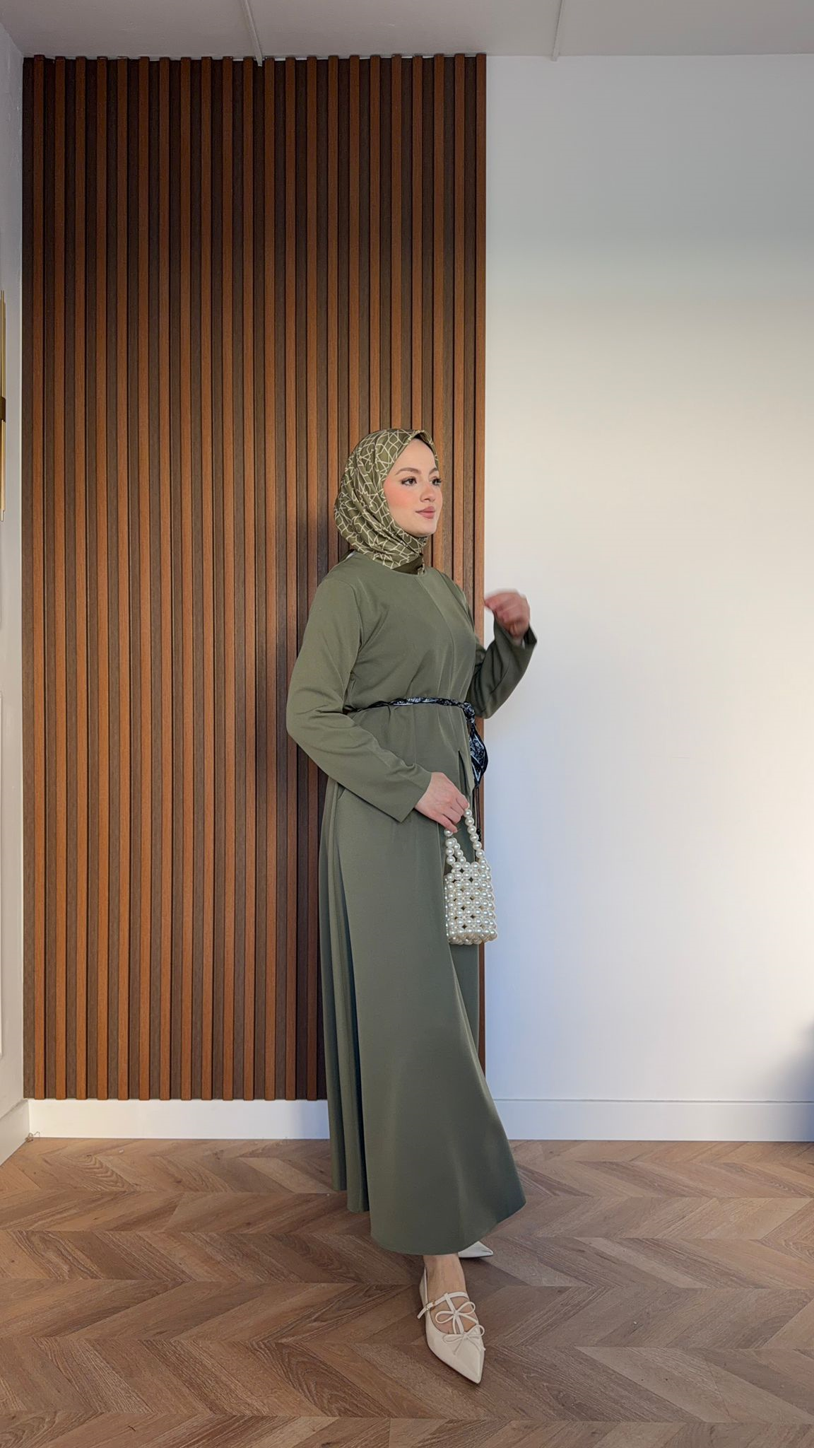 MEYSADESIGN SKIRT SETS Melissa Krep Etekli Takım Haki