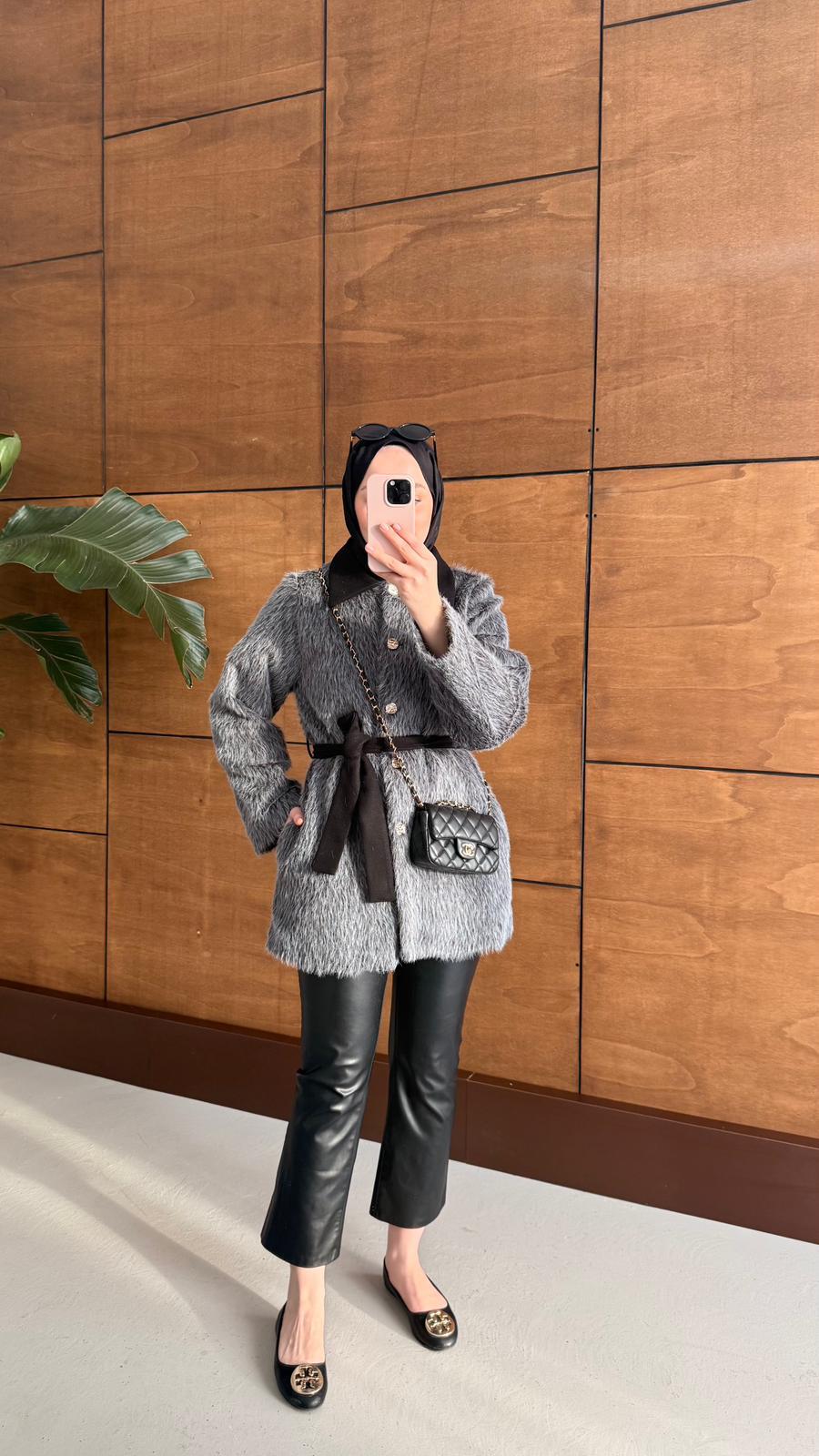 MEYSADESIGN KÜRK Stella Kürk Kaban Siyah