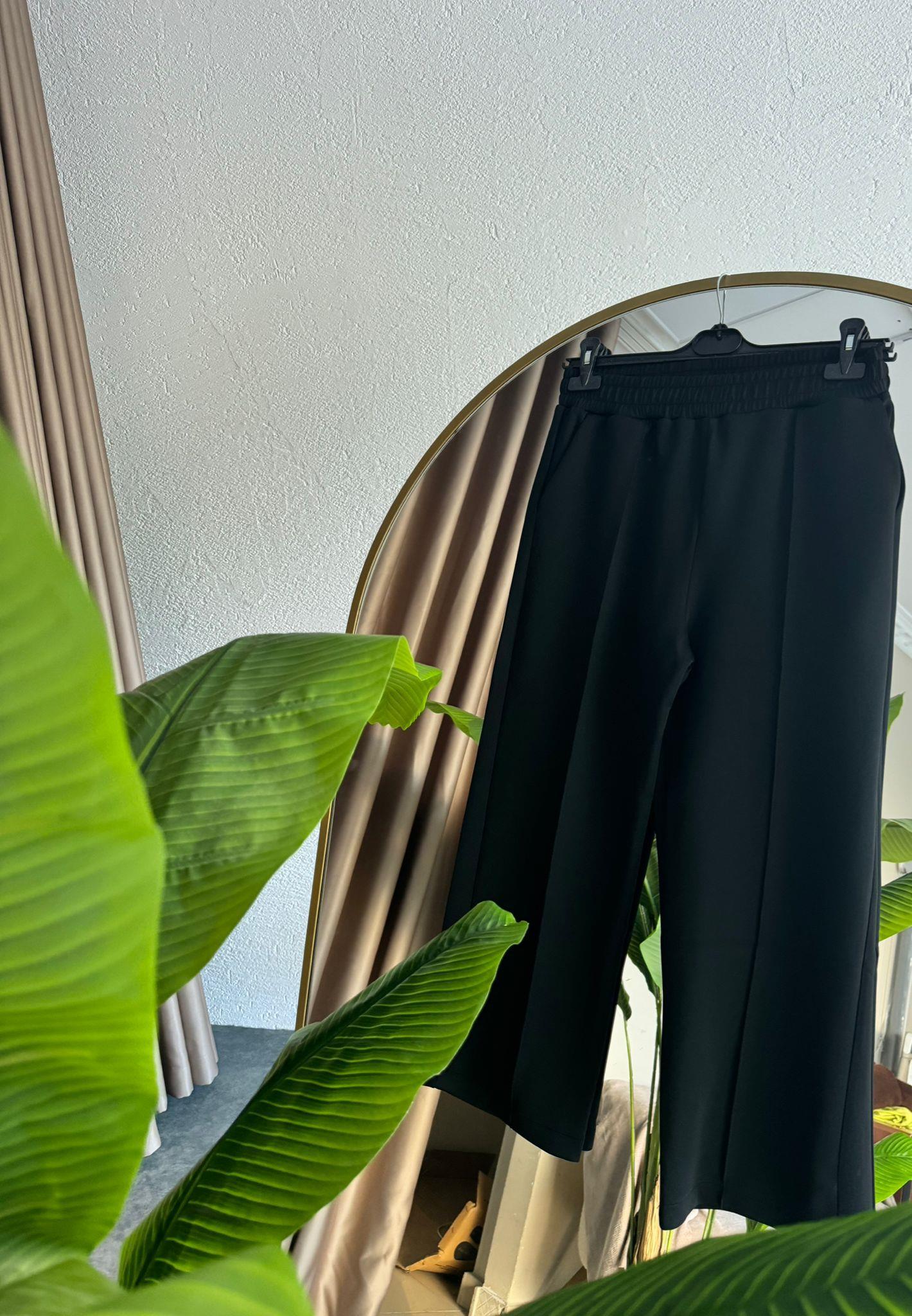 Black Scuba Trousers