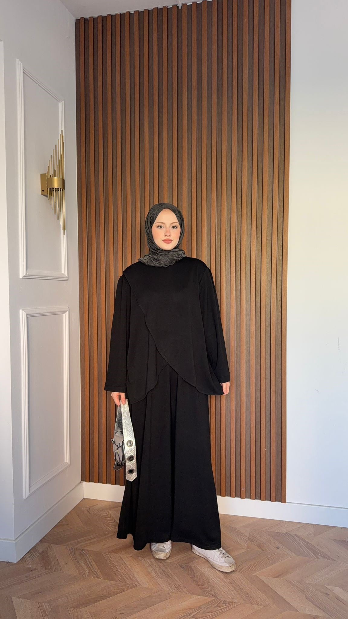MEYSADESIGN PANTOLON TAKIM Çapraz Oysh İkili Takım Siyah