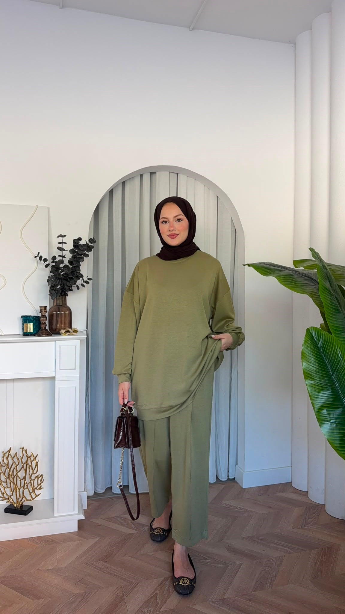 MEYSADESIGN PANTOLON TAKIM Çimalı Oysh İkili Takım Haki