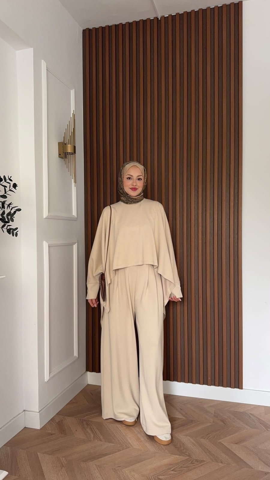MEYSADESIGN PANTOLON TAKIM Dua Oysh Pantolonlu Takım Bej