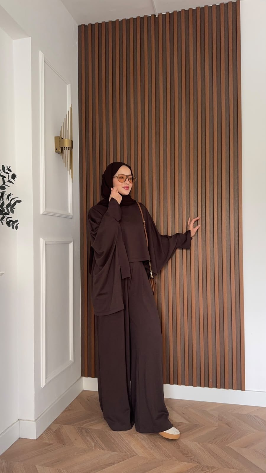 MEYSADESIGN PANTOLON TAKIM Dua Oysh Pantolonlu Takım Acı Kahve