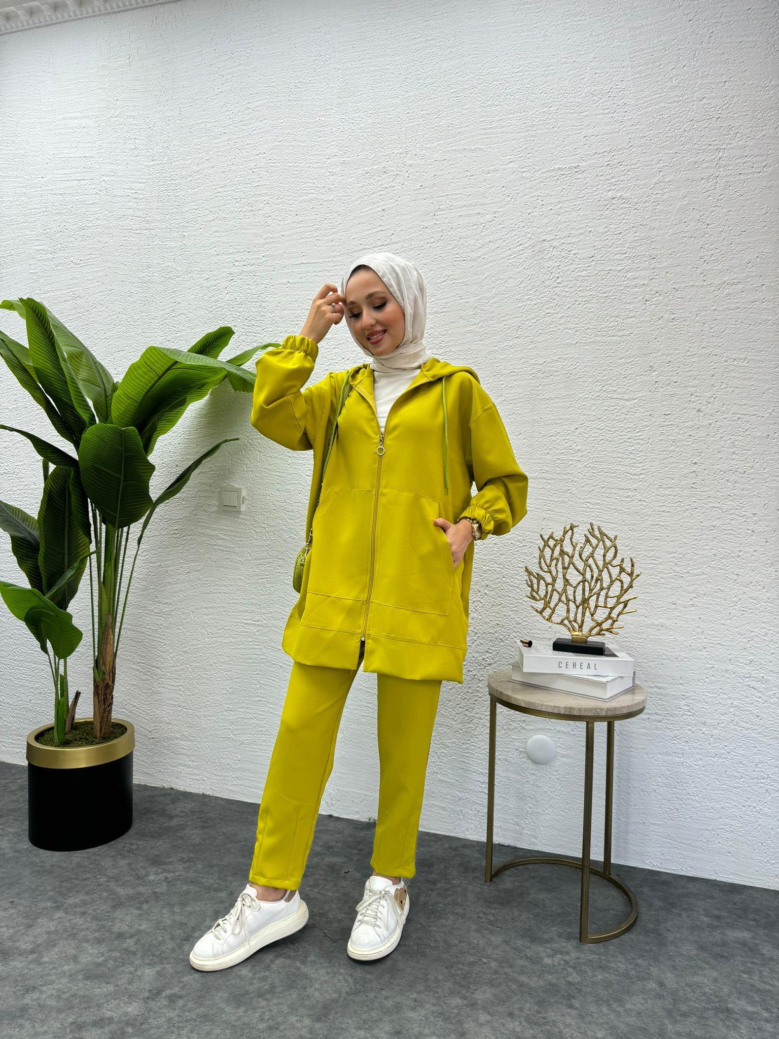 Meyra 2-Piece Set Oil Green