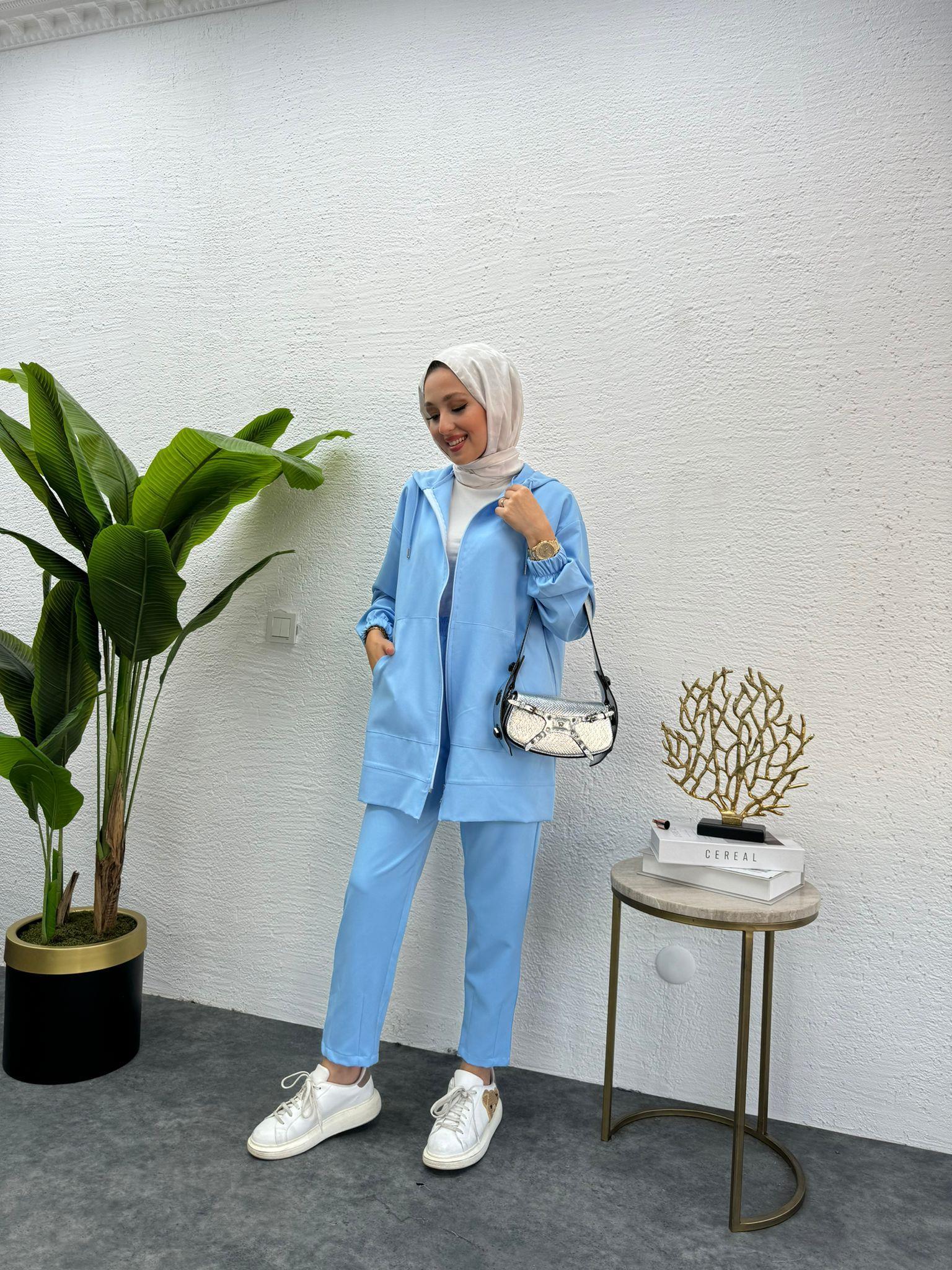 Meyra 2-Piece Set Ice Blue