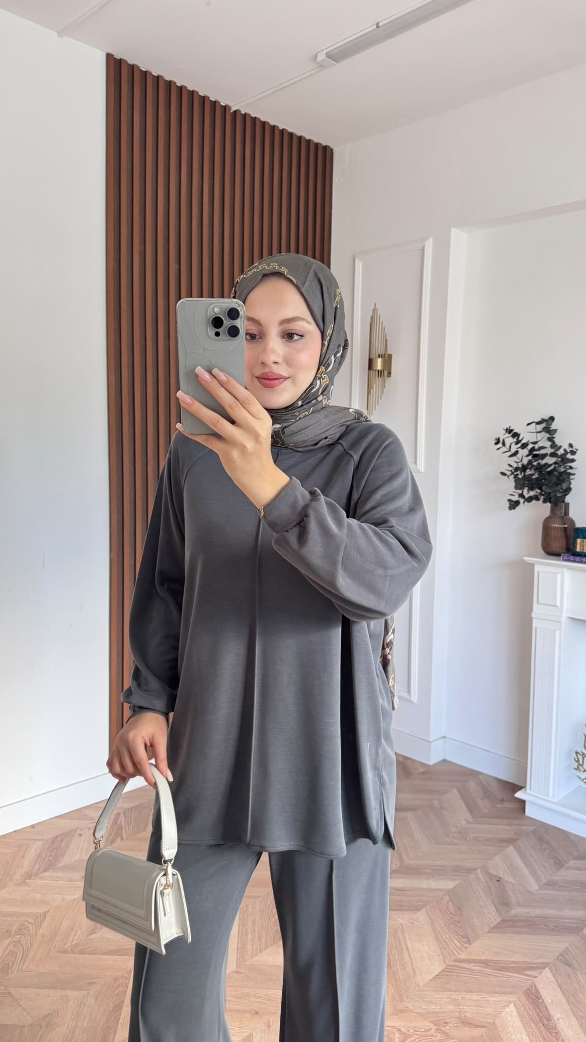 MEYSADESIGN PANTOLON TAKIM Relax Yumoş Takım Gri