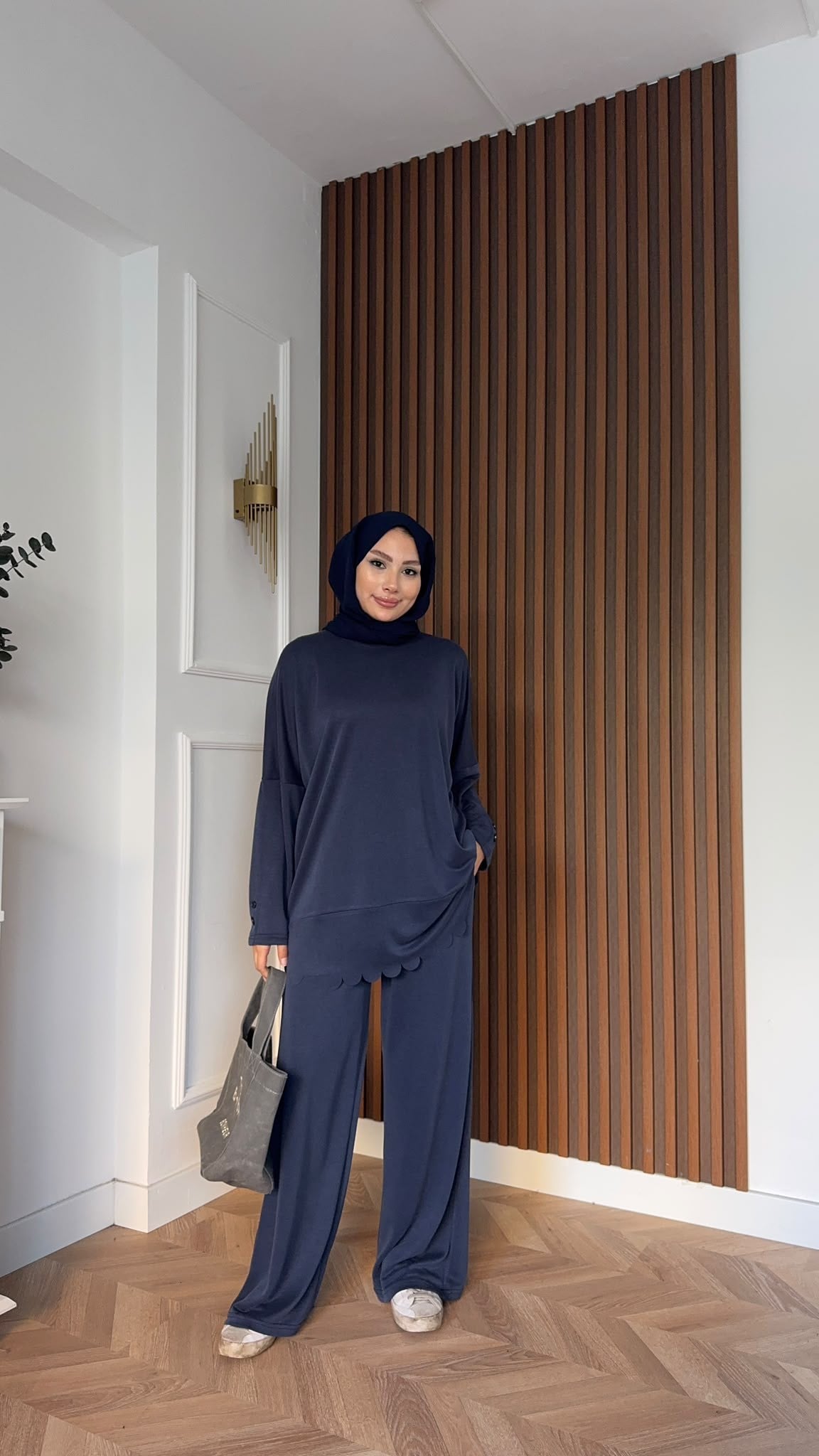 MEYSADESIGN PANTOLON TAKIM Rose Pike İkili Takım İndigo