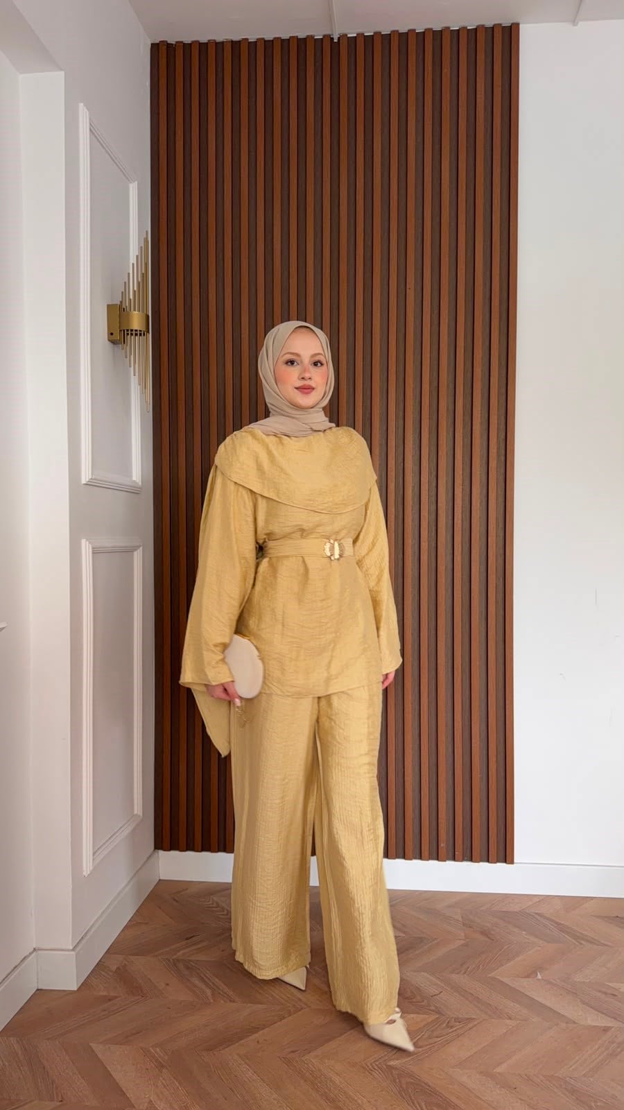 MEYSADESIGN PANTOLON TAKIM Şal Yakalı Tensel Pantolonlu Takım Yağ Yeşili