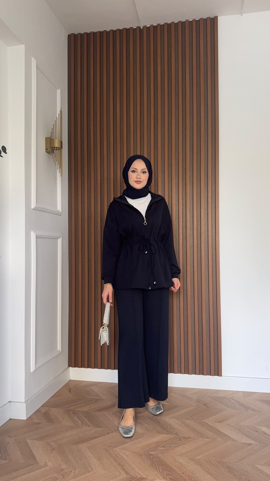 MEYSADESIGN PANTOLON TAKIM Yade İkili Eşofman Takım Lacivert