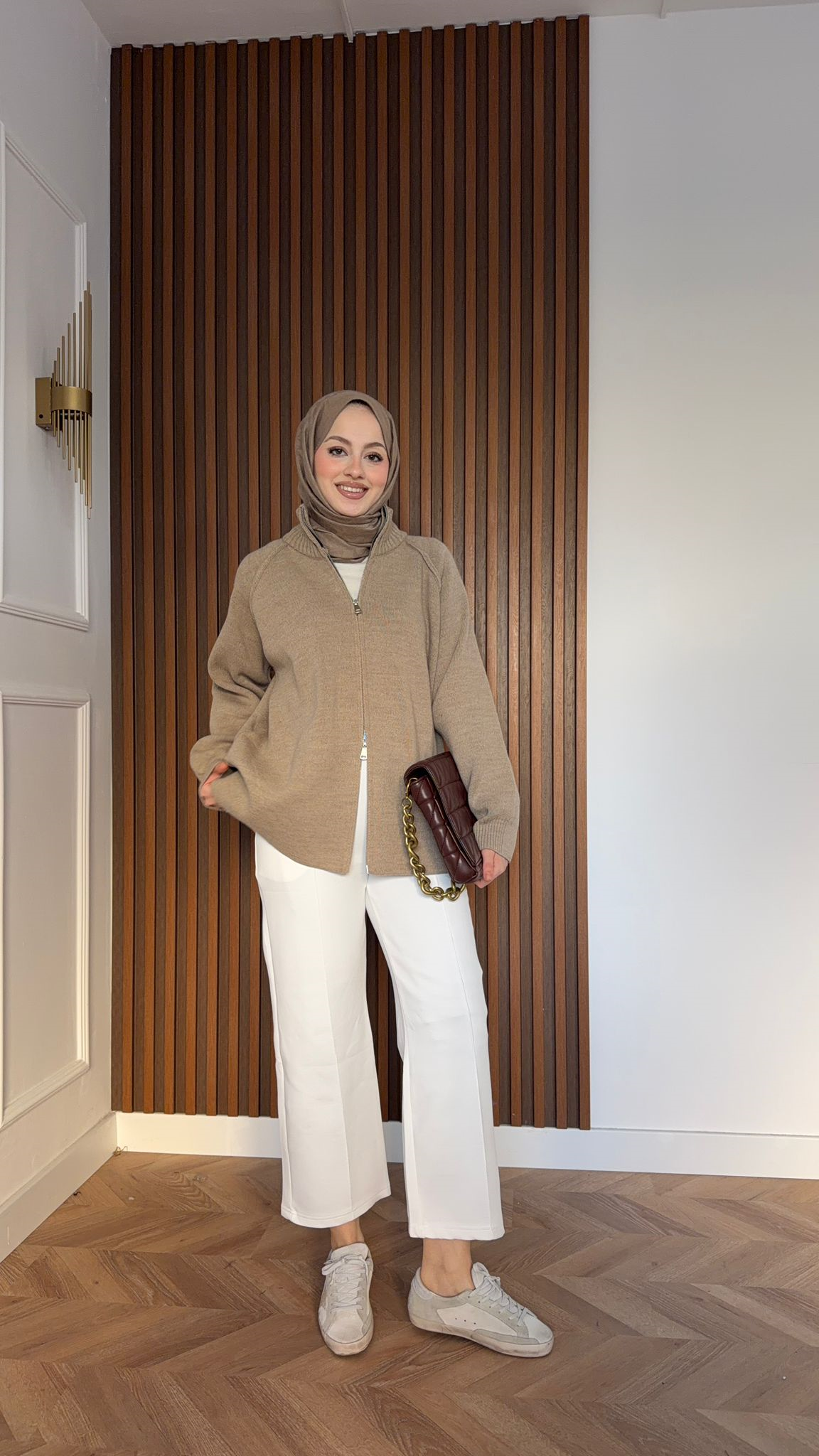 MEYSADESIGN KNITWEAR Marbella Triko Hırka Vizon