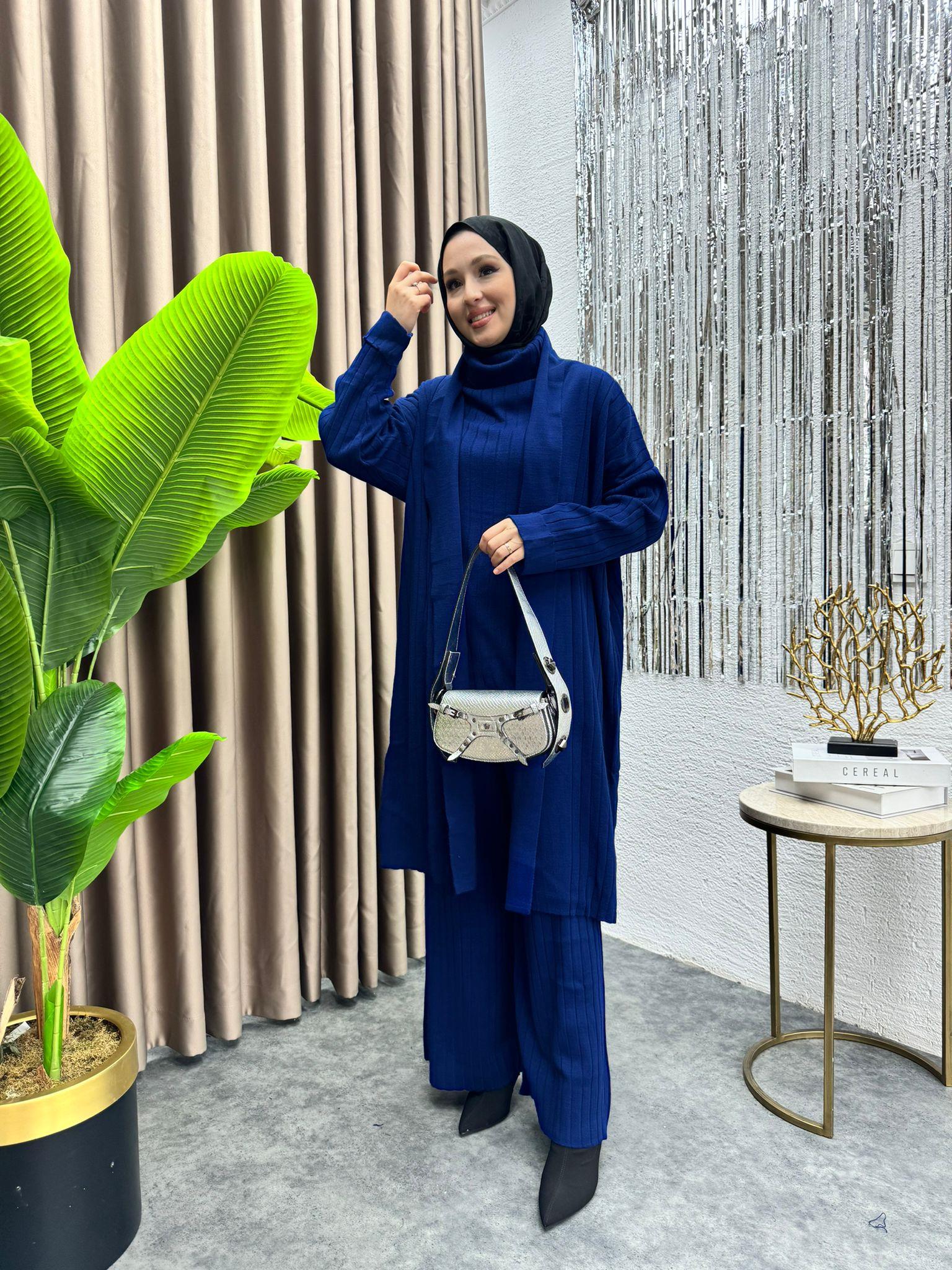 3-Piece Knit Set Navy