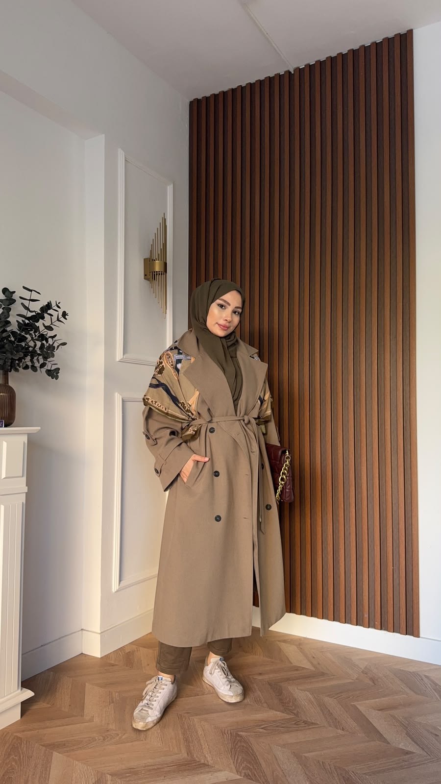 MEYSADESIGN TRENCKOT Gadget Oversize Trençkot Küf Yeşili