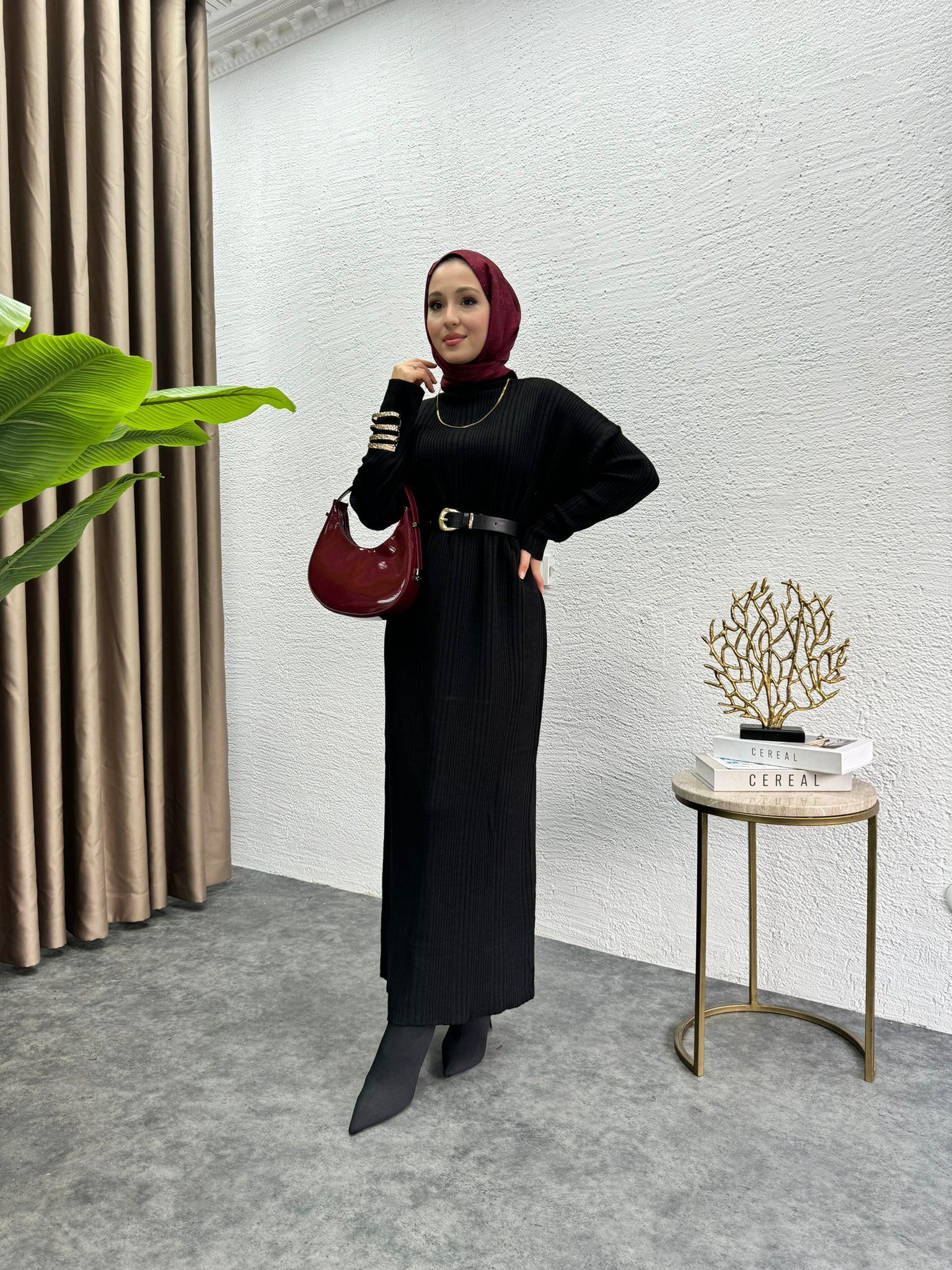 Fitilli Knit Dress Black