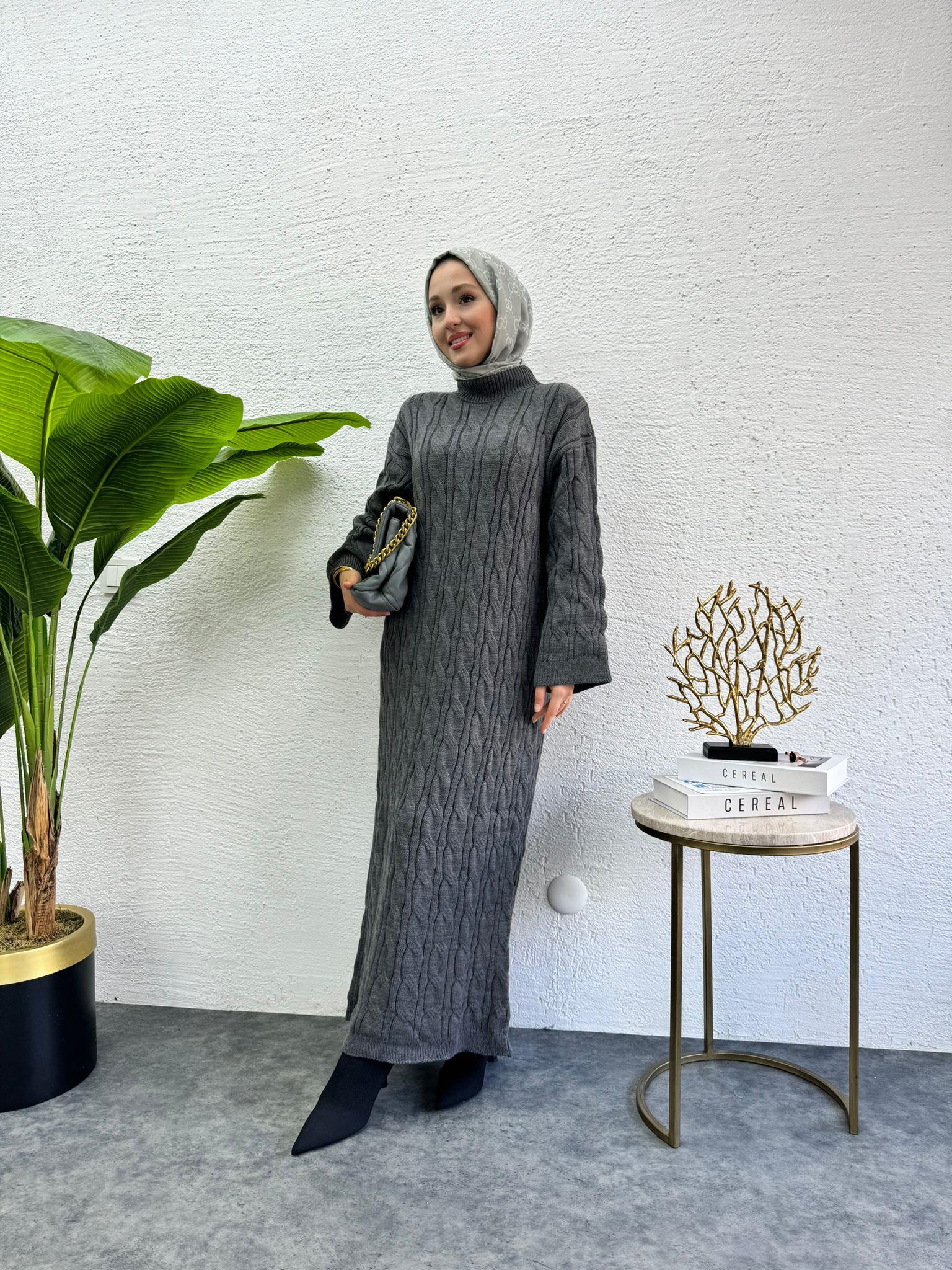 Pinterest Knit Dress Anthracite