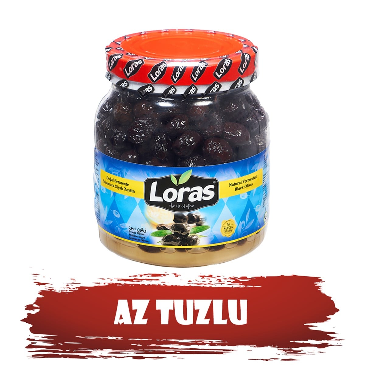 LORAS  GEMLİK SİYAH ZEYTİN PET MEGA 900 GR (261 - 290)SİYAH ZEYTİNLORAS
