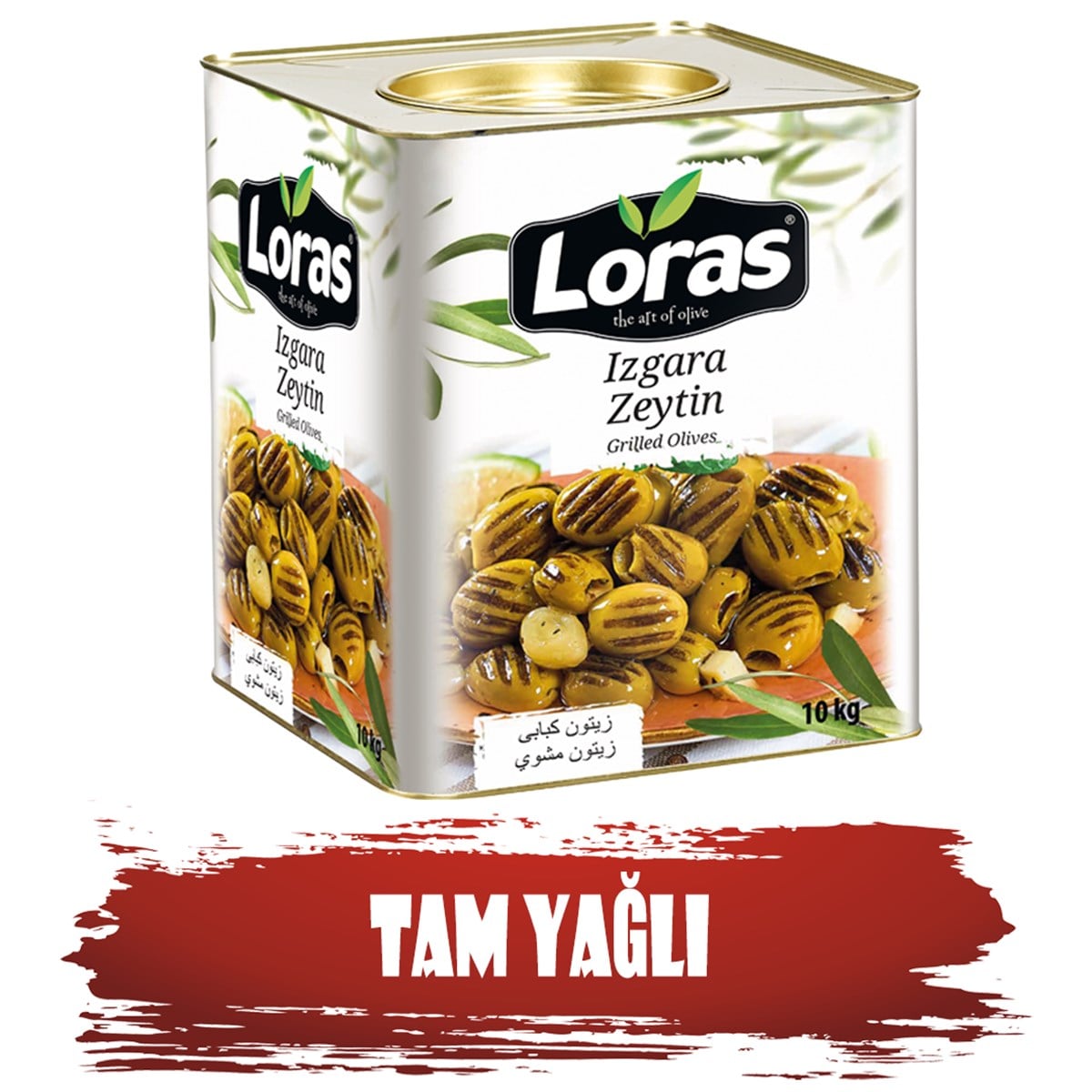 LORAS IZGARA YEŞİL ZEYTİN TENEKE 10.000 Gr (201 - 230)YEŞİL ZEYTİNLORAS