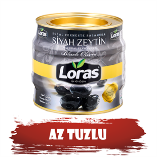 LORAS  GEMLİK SİYAH ZEYTİN TENEKE HİPER  1.400 GR (231 - 260)SİYAH ZEYTİNLORAS